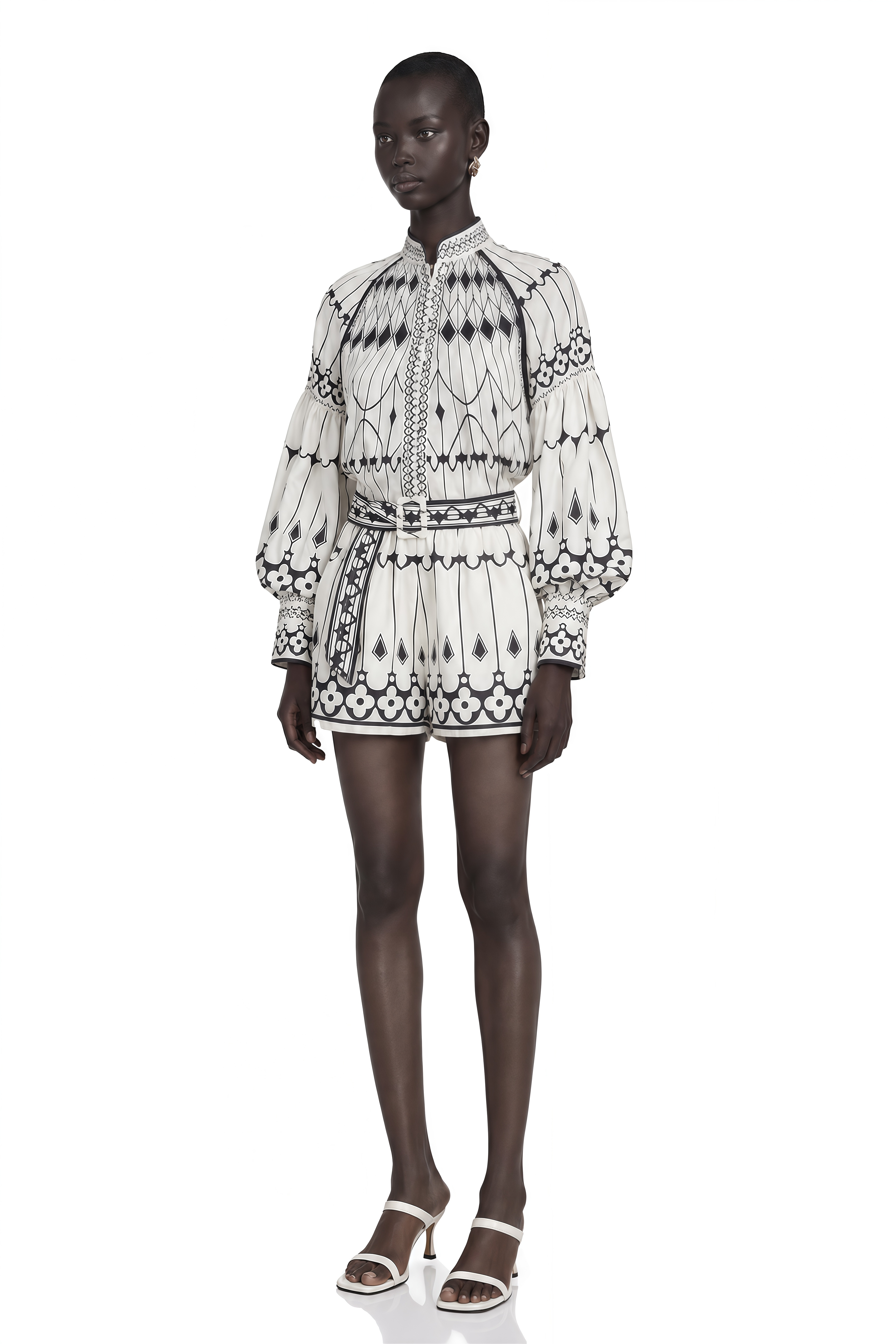 Allie Graphic-Print Shirt & Shorts Matching Set