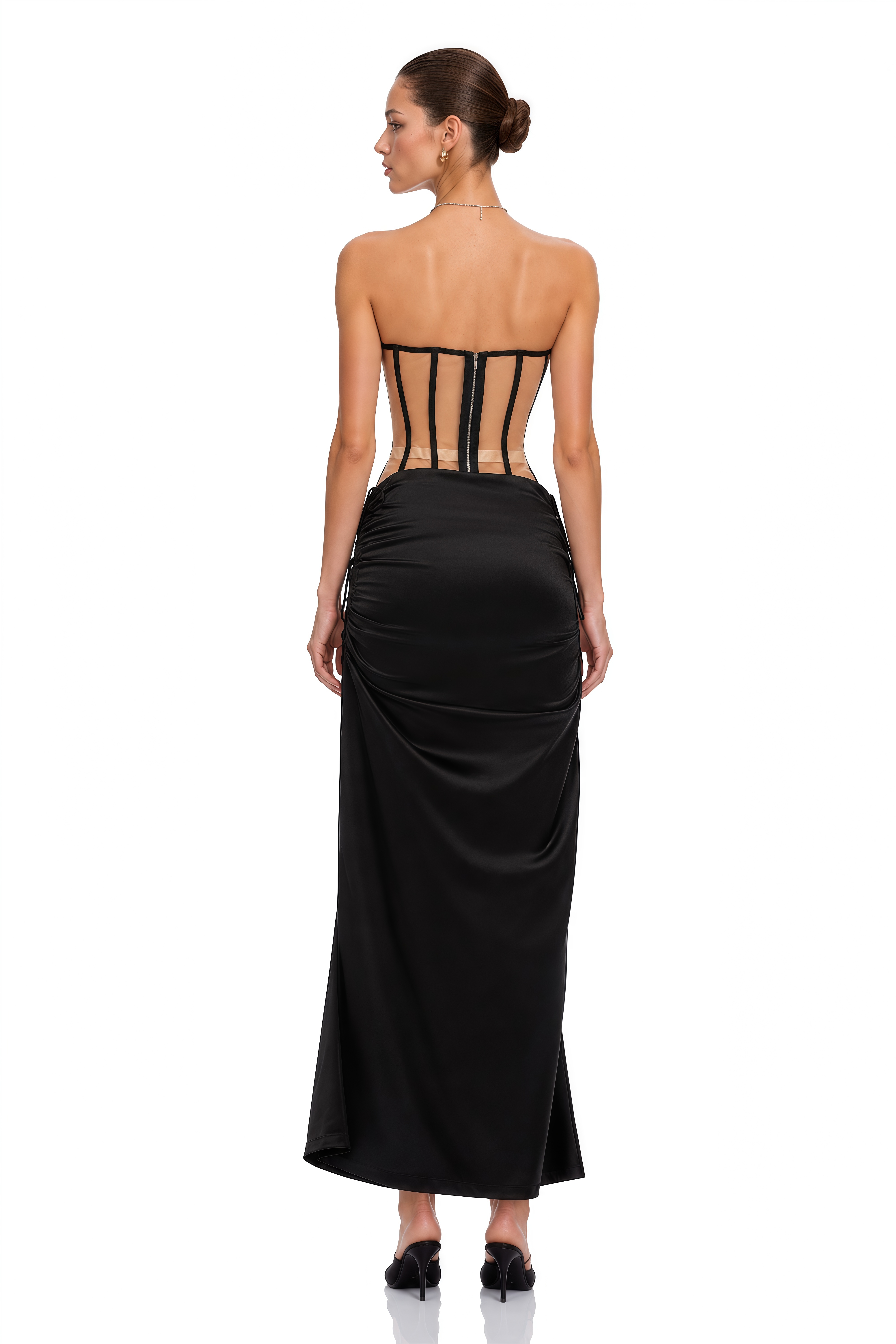 Alejandro Black Corset Top & Black Skirt Set