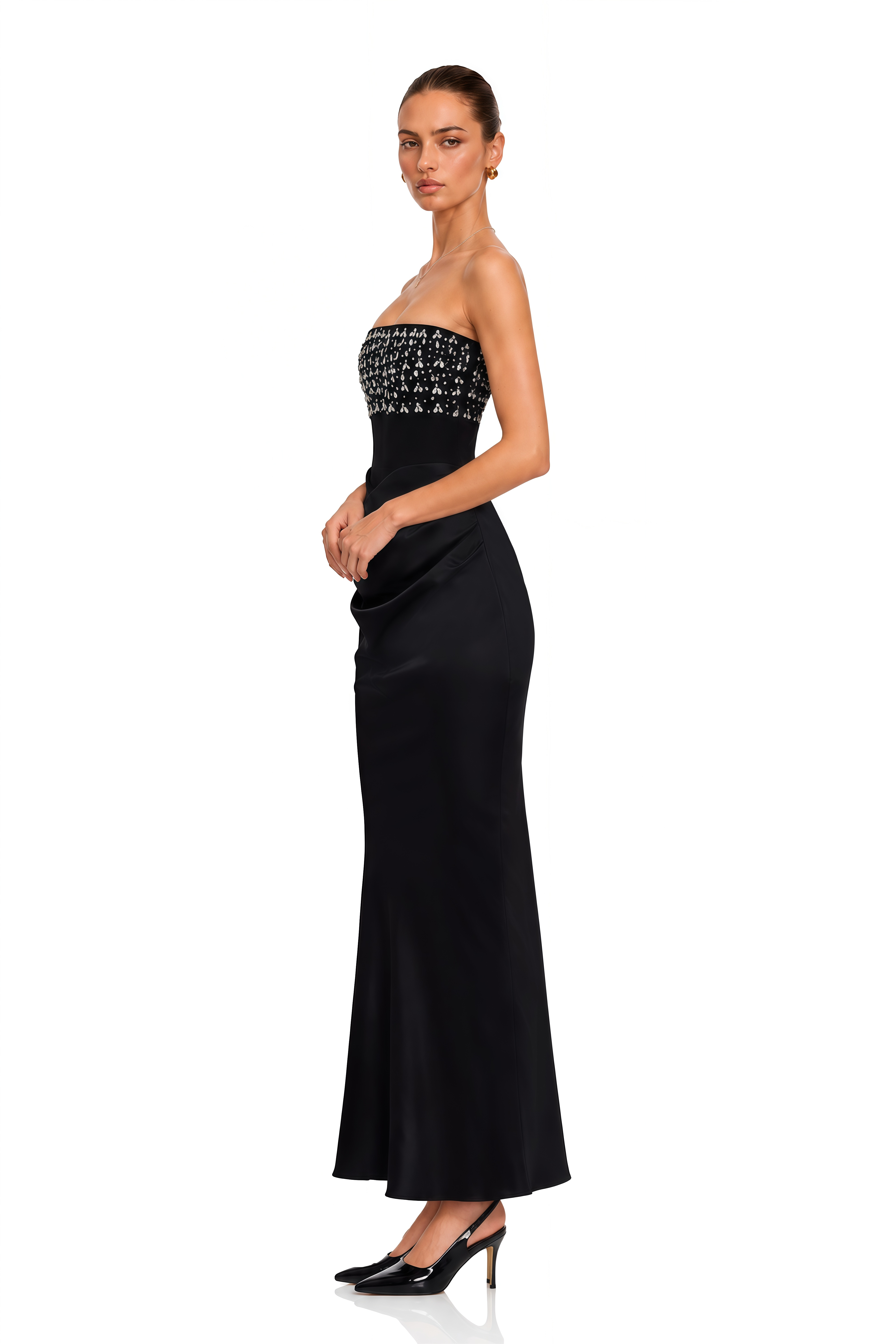 Aurore Crystal Embellished Maxi Dress