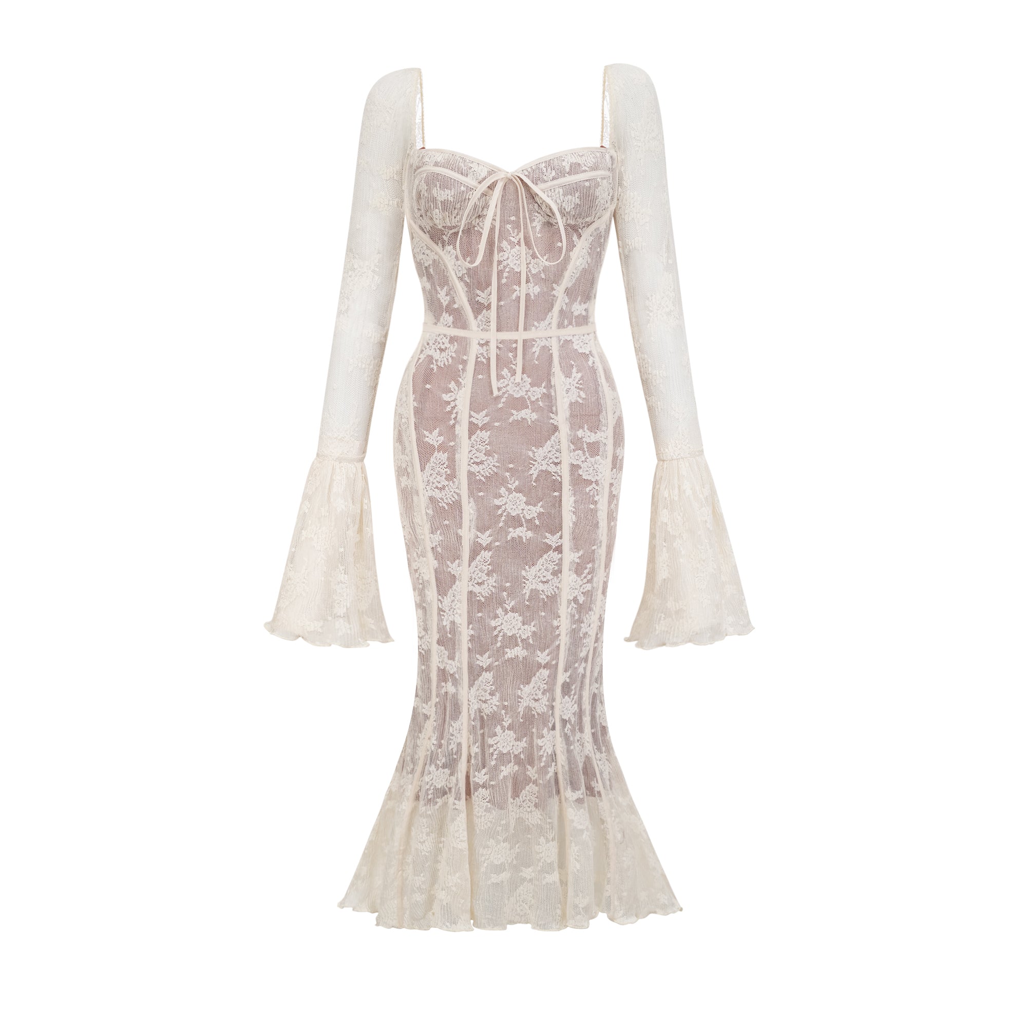 White Lace Maxi Dress