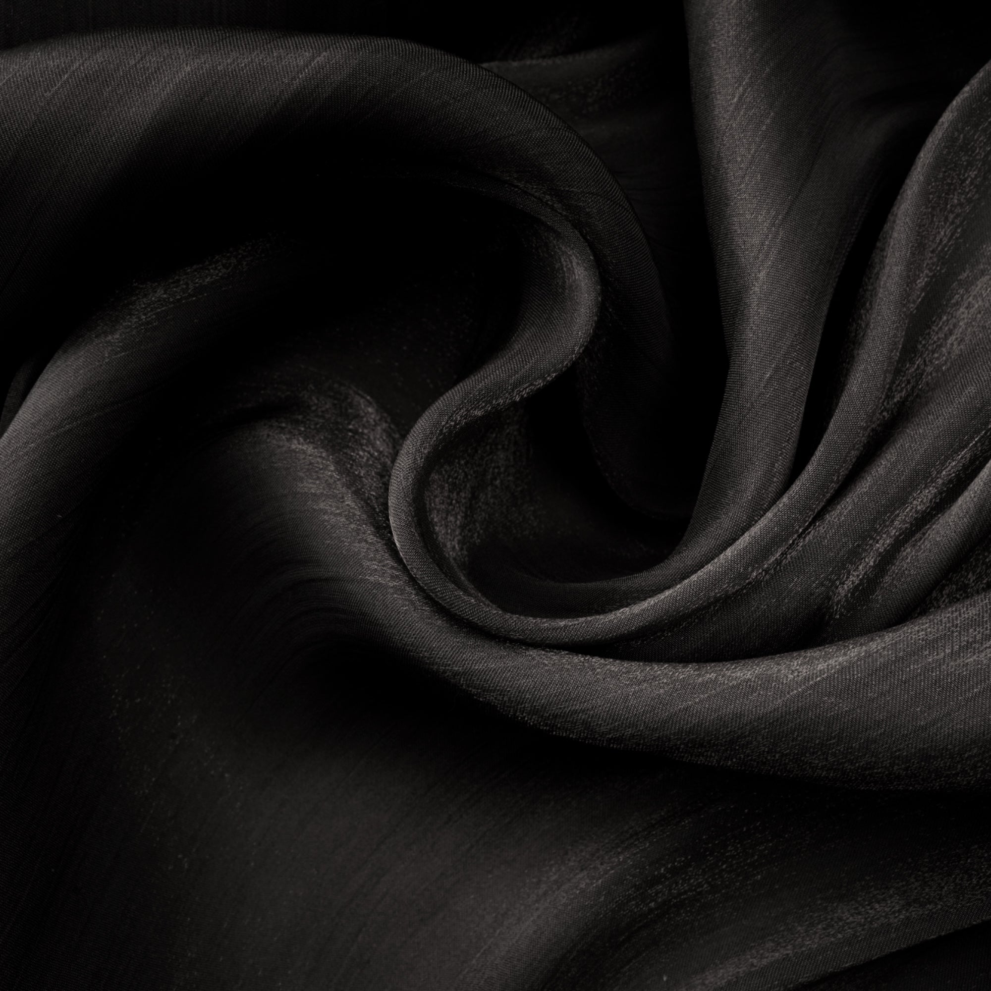 Mila Pleated Satin Maxi Dress in Black