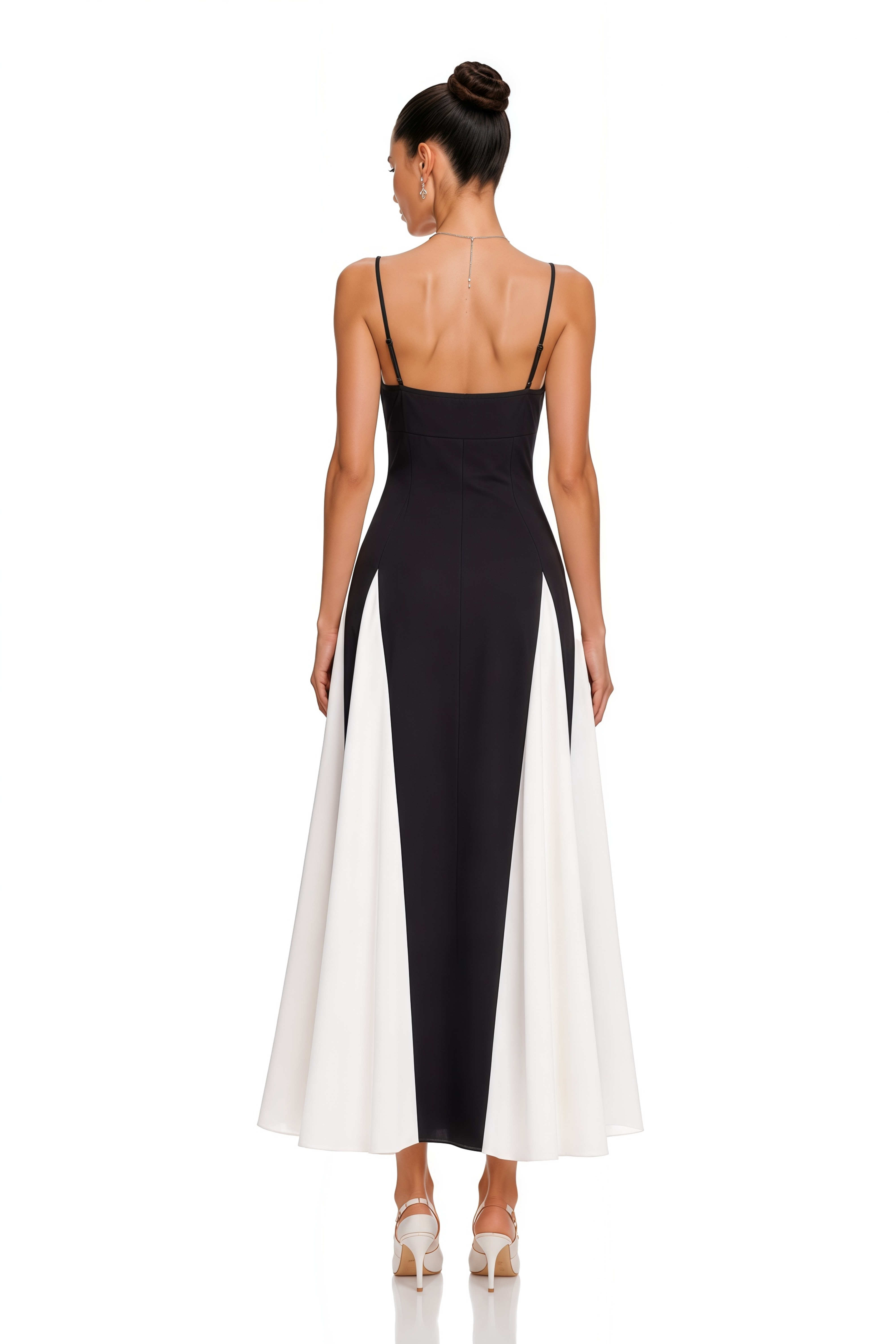 Sofie Two Tone Pleated Maxi Dress