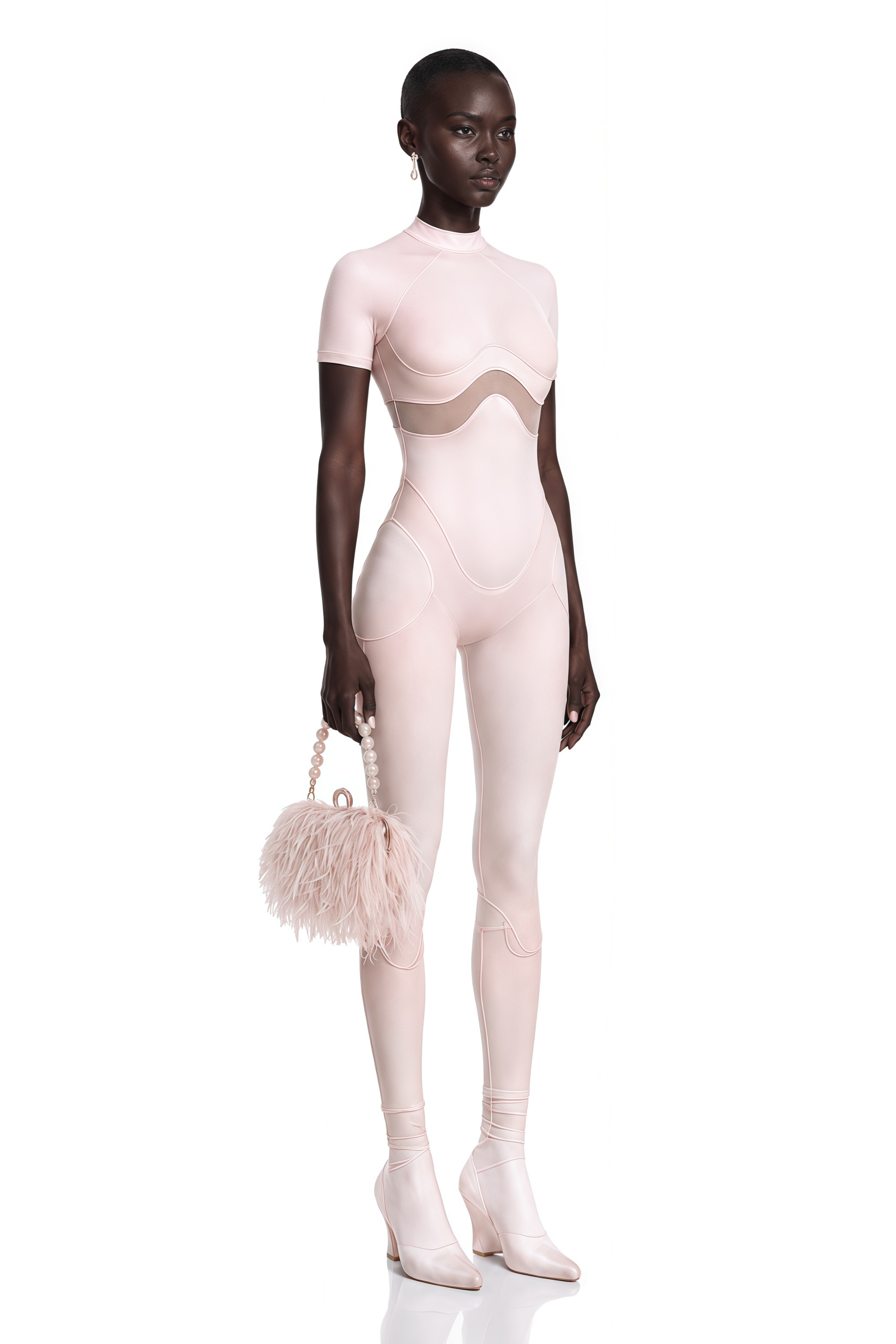Zéro Pink Short Sleeve Catsuit