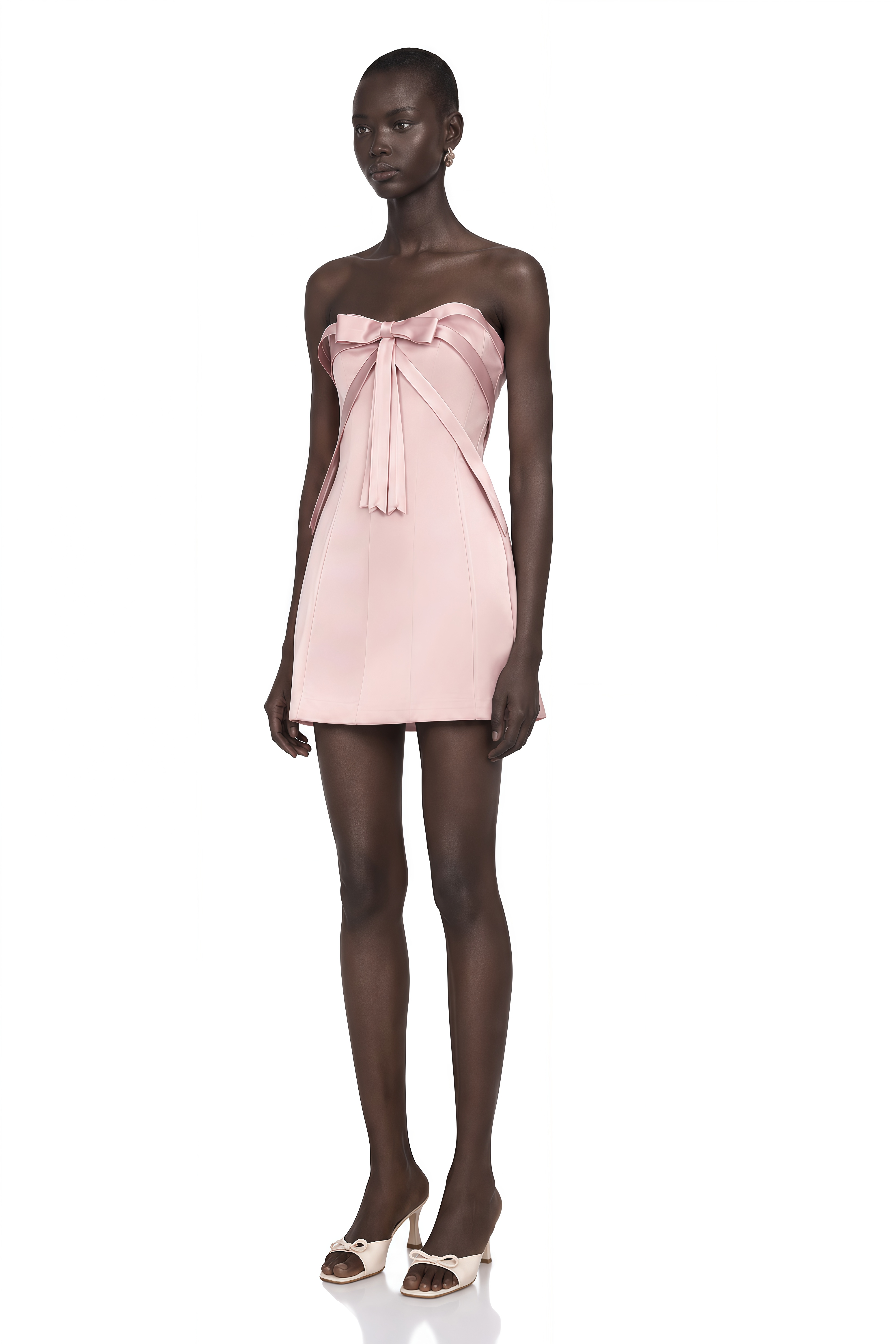 Lola Pink Bowknot A-Line Mini Dress