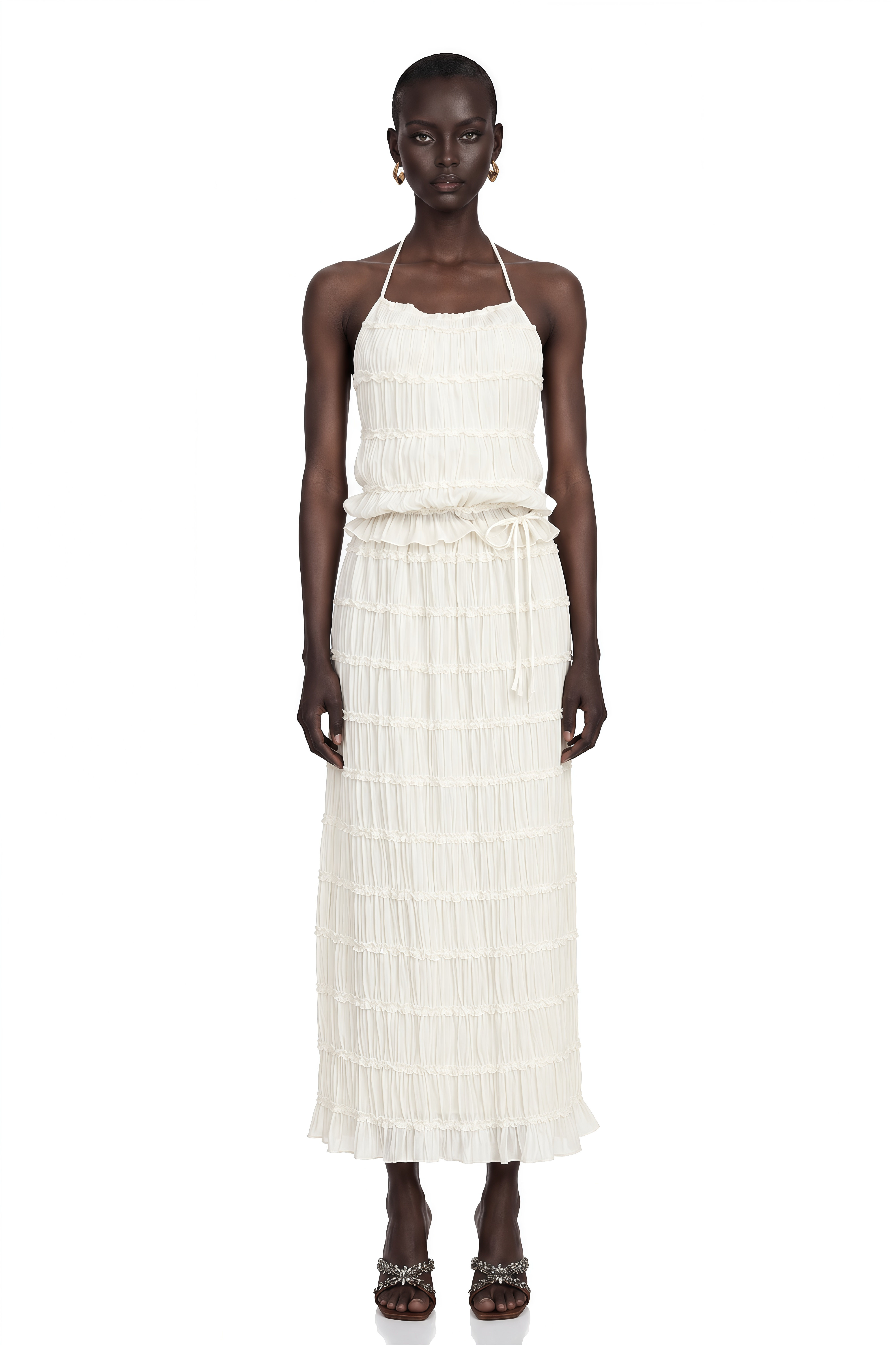 Alyssa Pleated Top & Skirt Matching Set