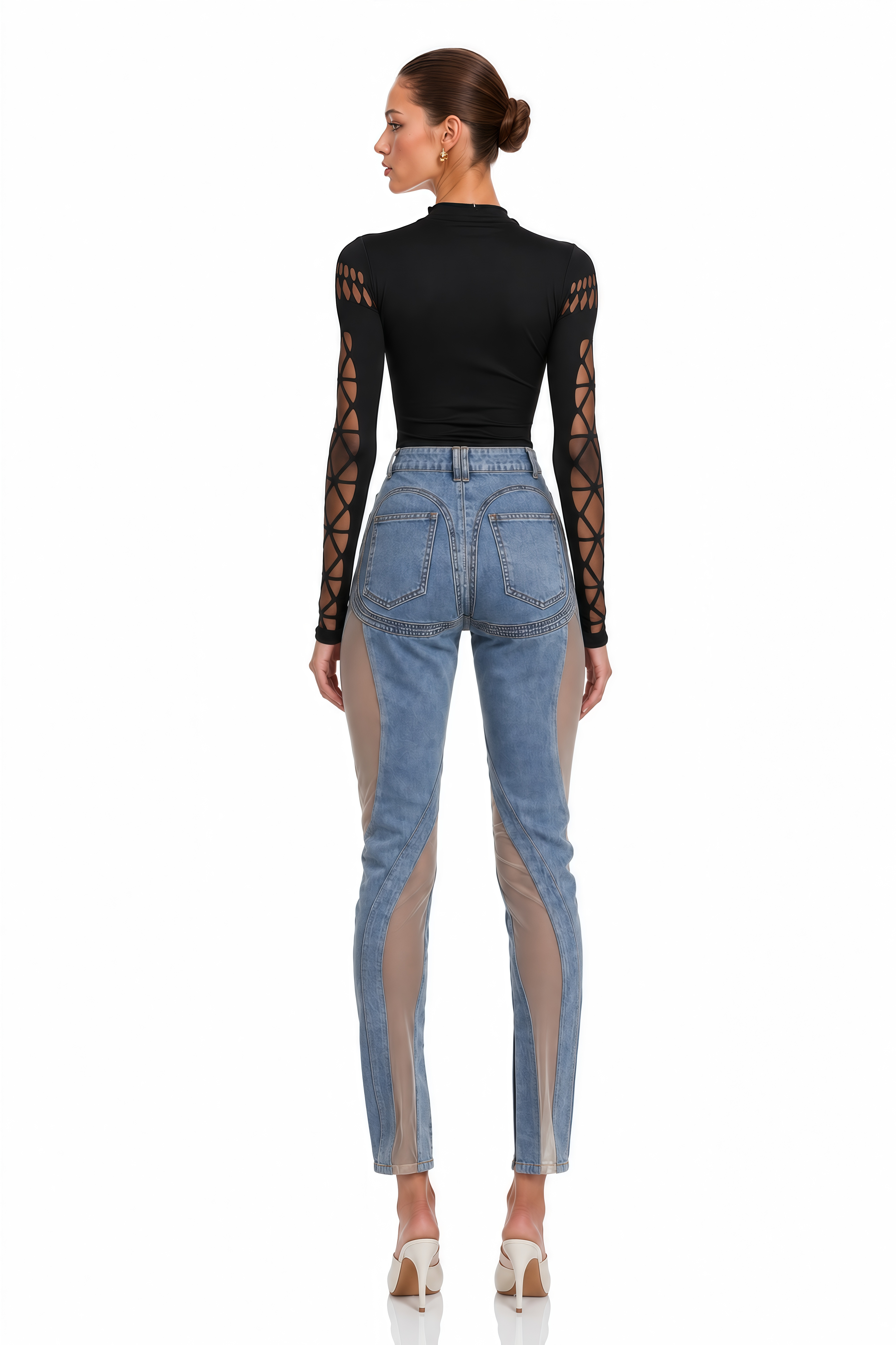 Capriana Long-Sleeve Cutout Bodysuit