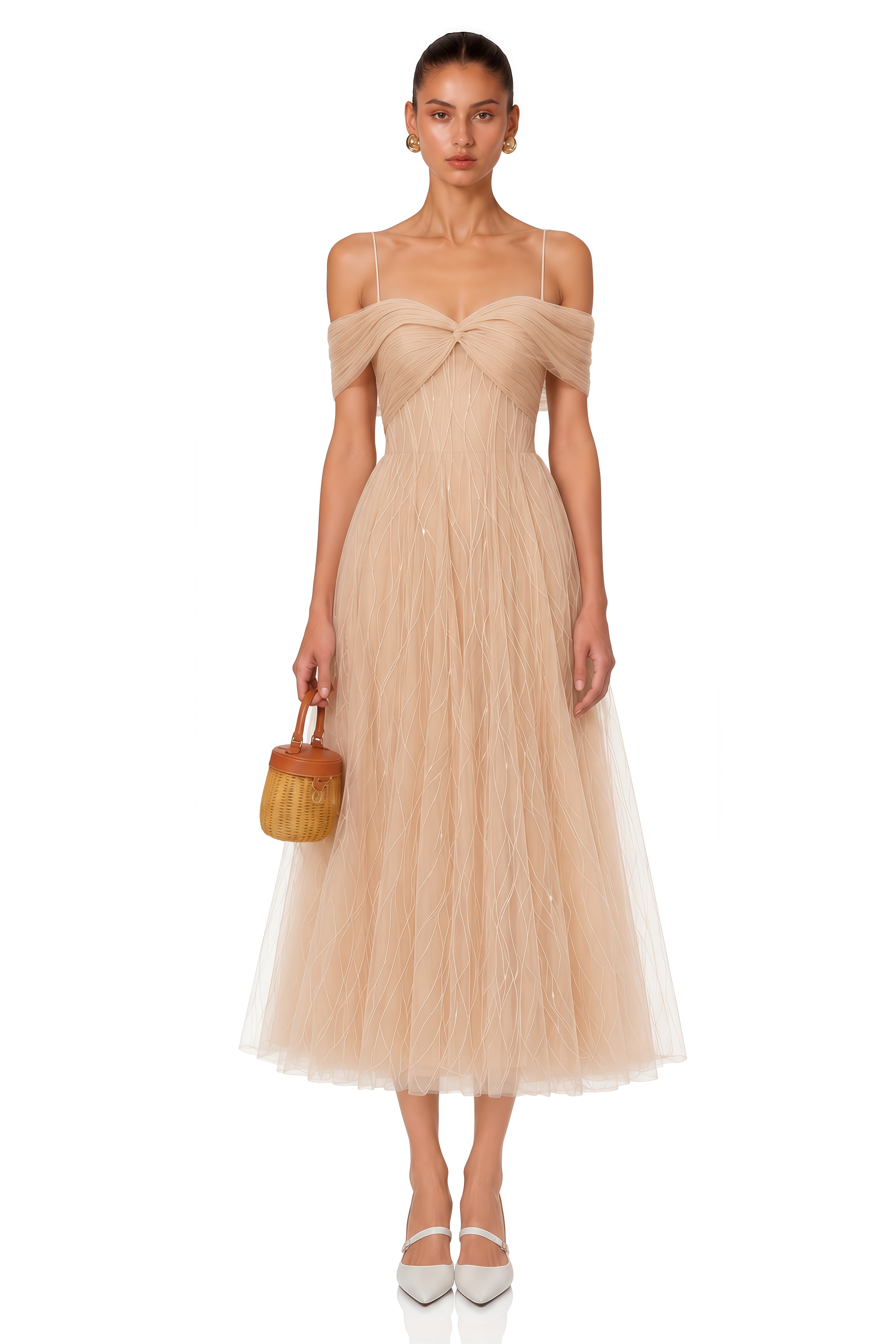 Costanza Pink Sweetheart Ruched Maxi Dress