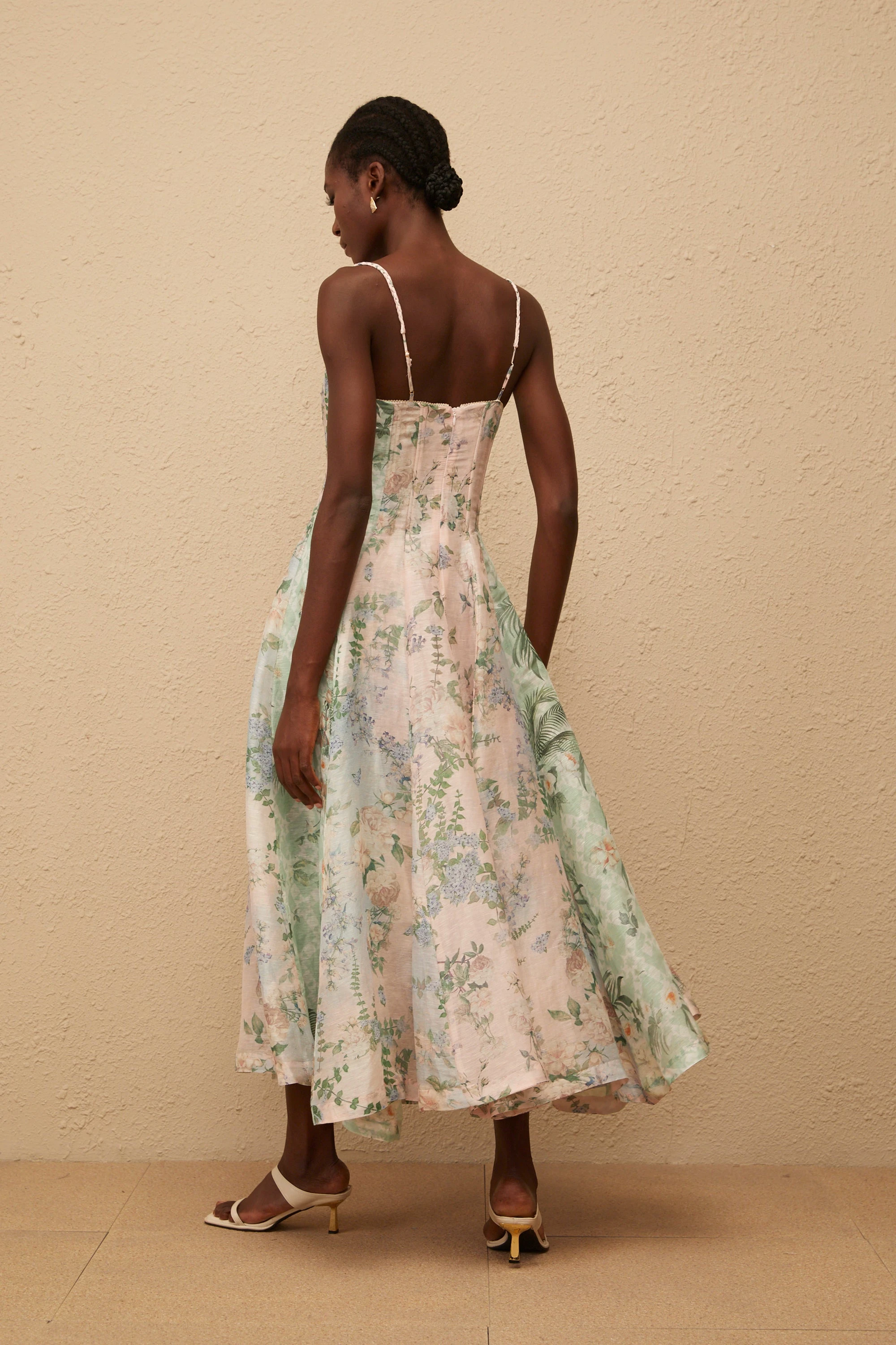Aurore Pink Floral Print Maxi Dress (Final Sale-US Only)