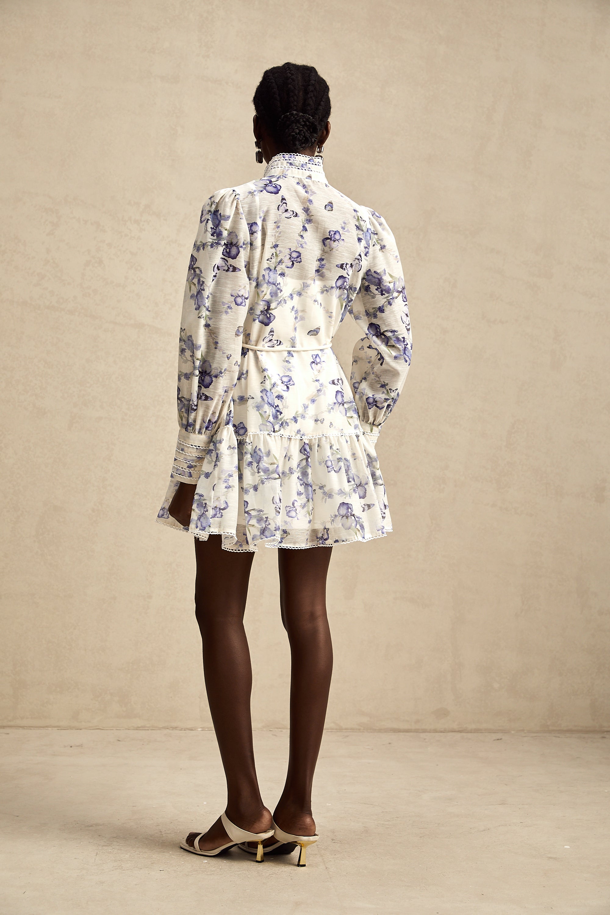 Blandine floral-print flared chiffon mini dress (Final Sale-US Only)