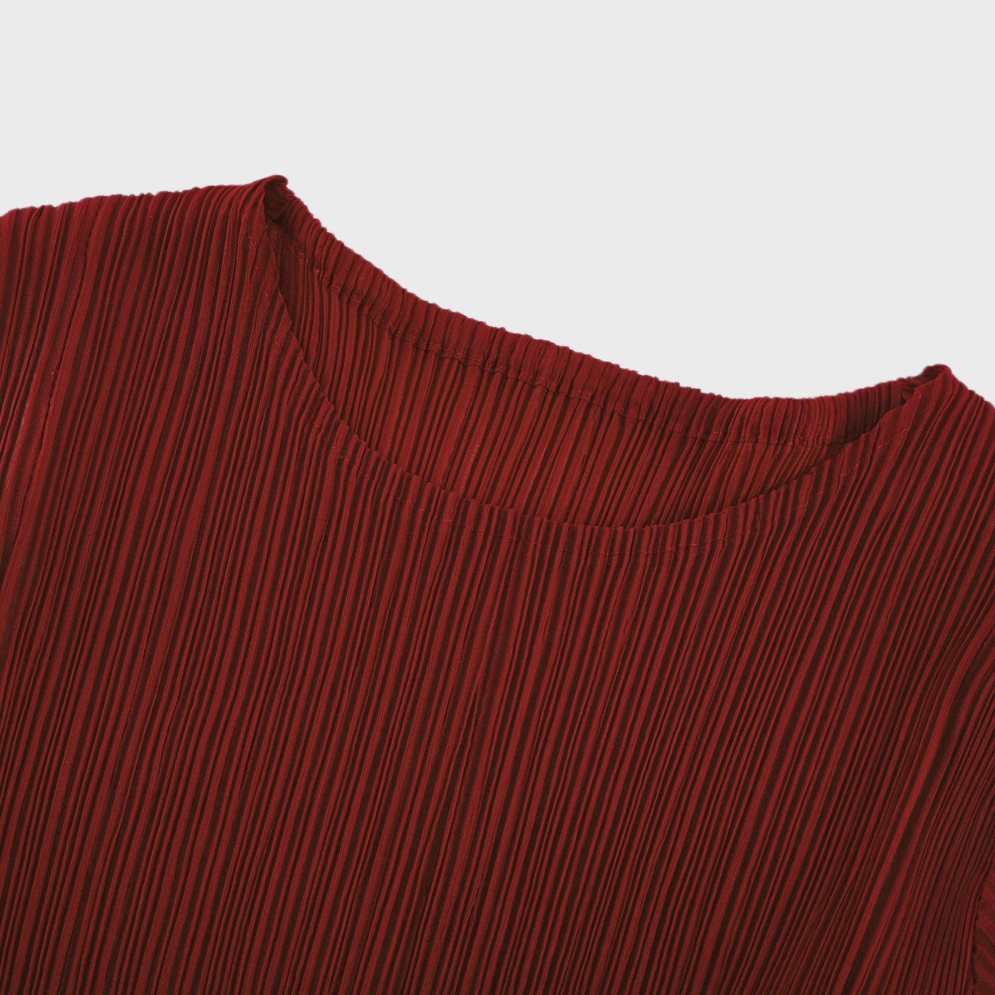 Margaux Bow-Tie Pleated Top & Skirt Matching Set