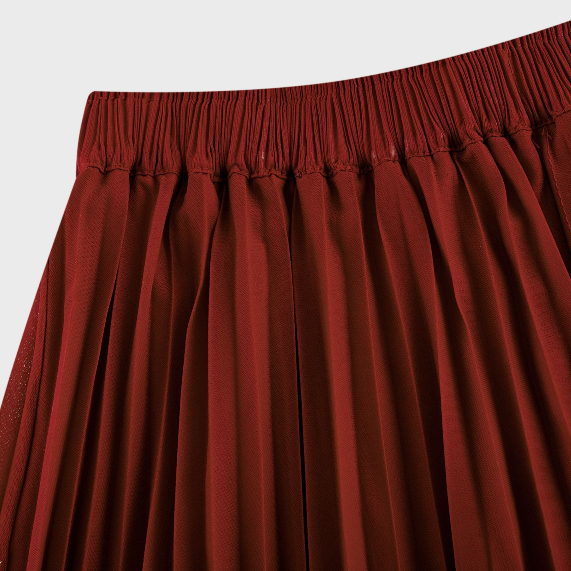 Margaux Bow-Tie Pleated Top & Skirt Matching Set