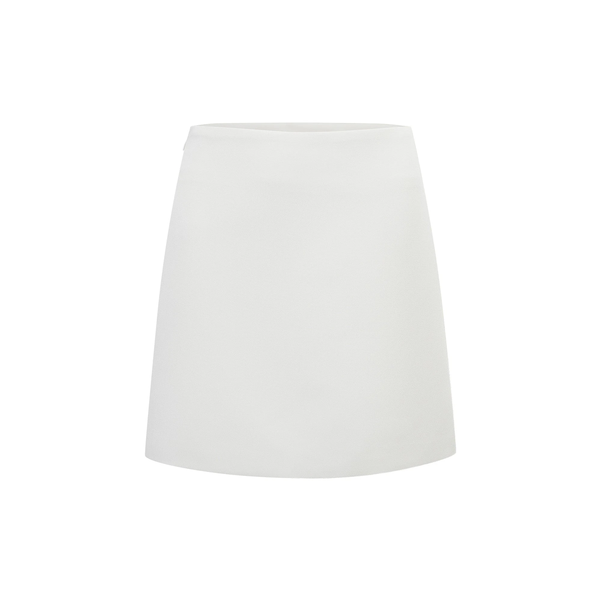 Adriana White Barrel Design Jacket & Skirt Set