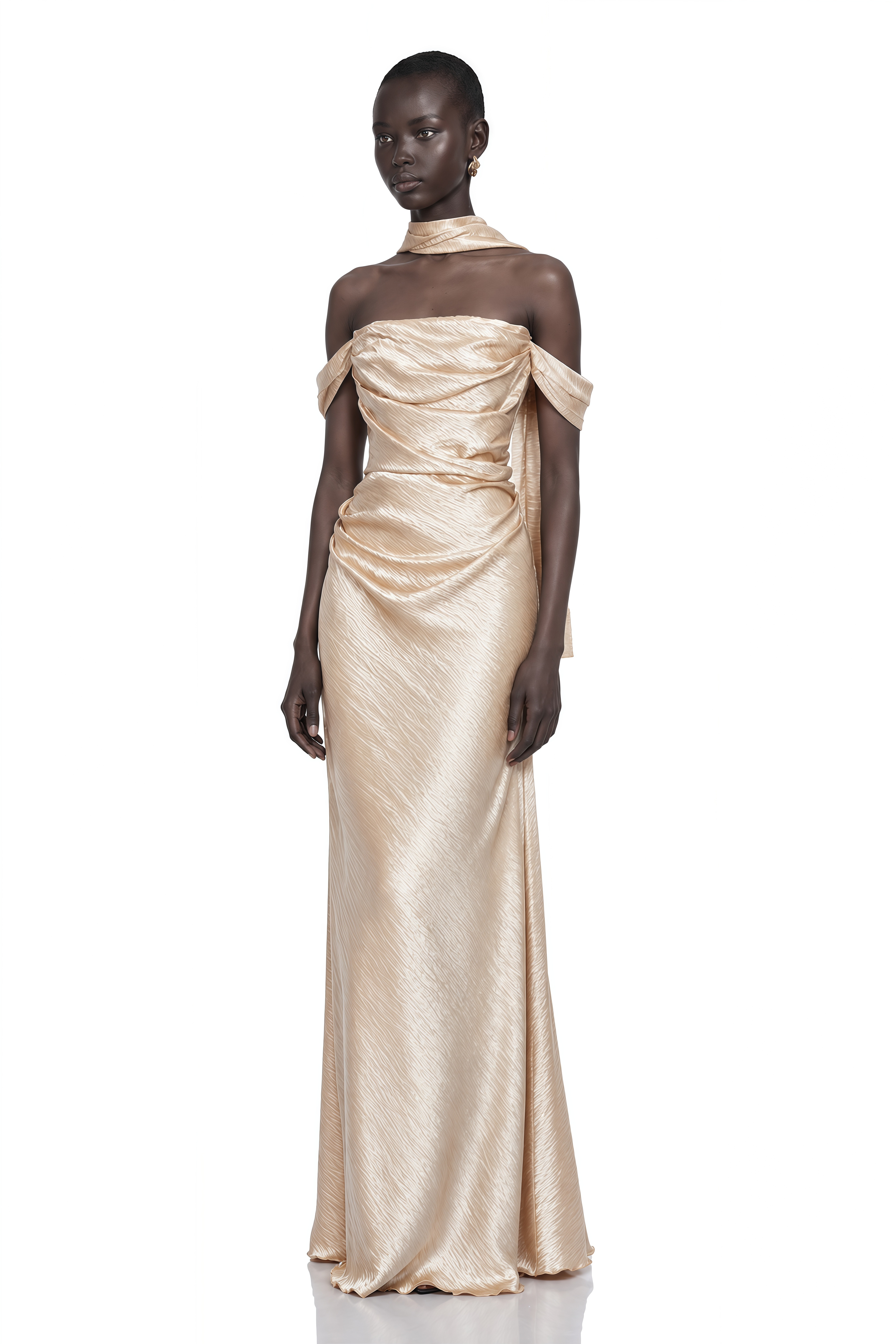gold off the shoulder mermaid prom dress Blanche Maxi – Miss Rosier off shoulder mermaid dress