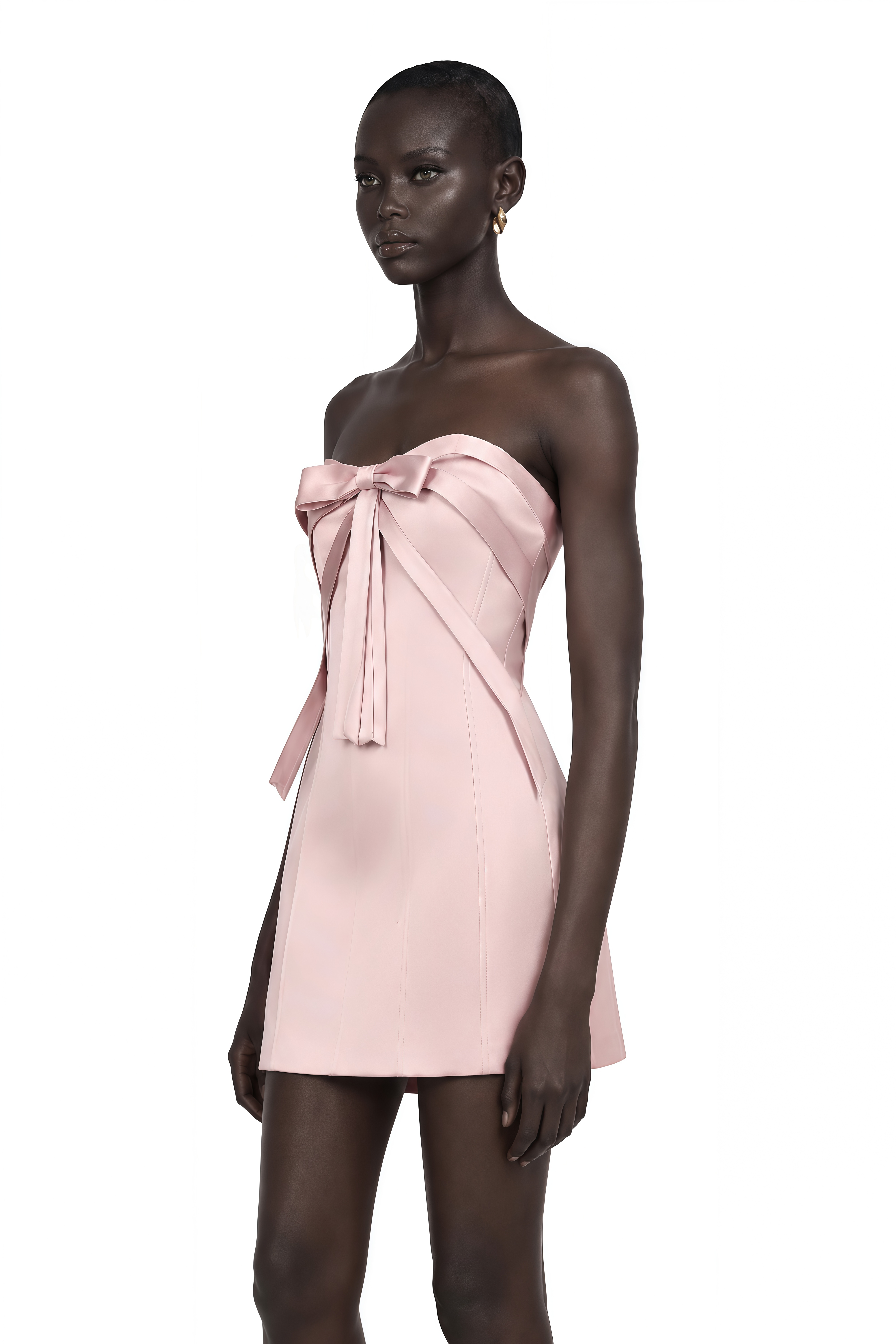 Lola Pink Bowknot A-Line Mini Dress