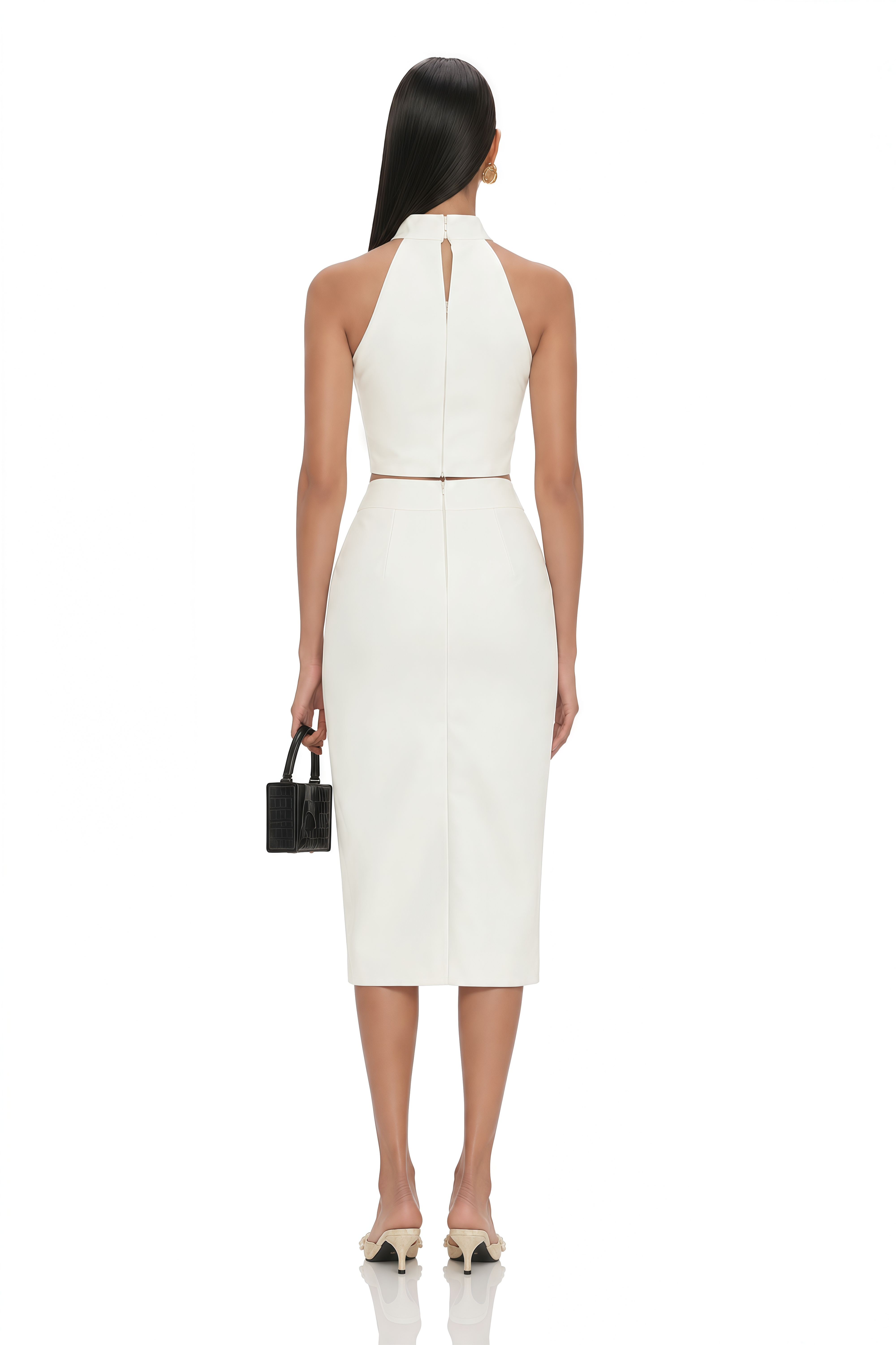 Manon White Top & Skirt Matching Set