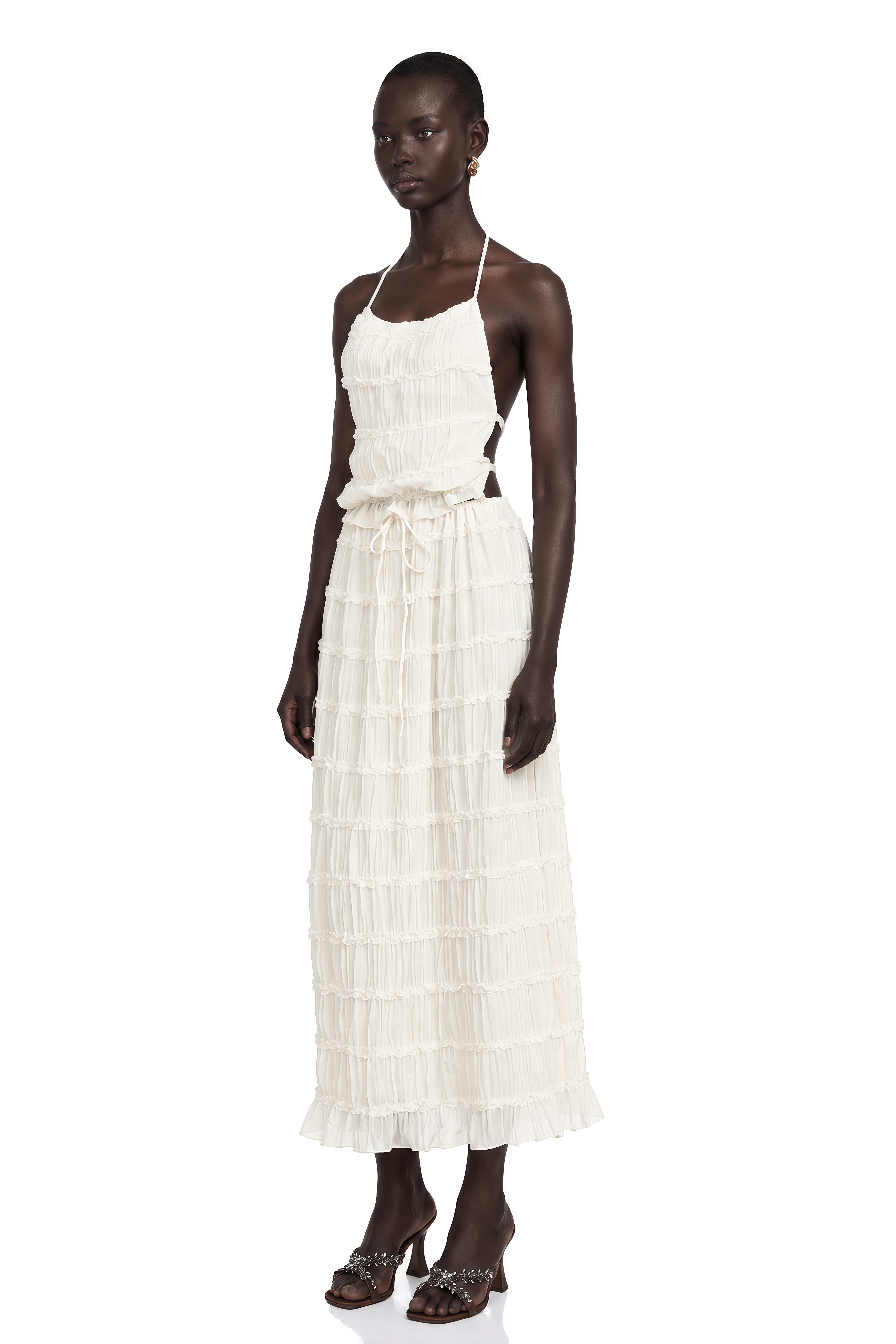 Alyssa Pleated Top & Skirt Matching Set