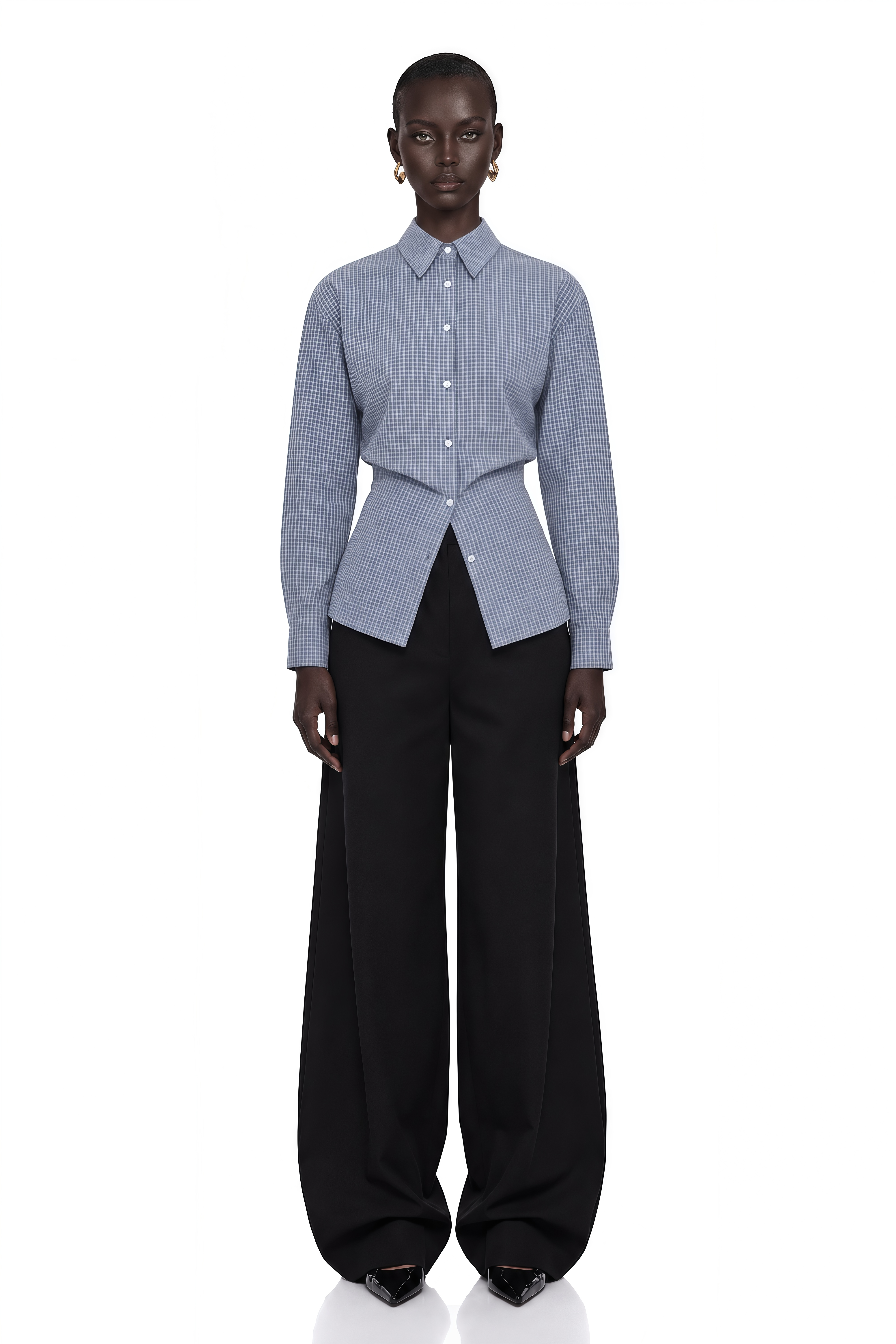 Brooke Blue Button Down Shirt