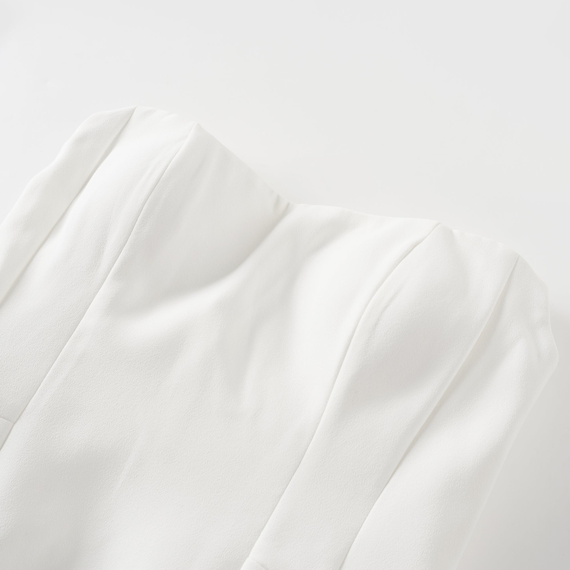 Ulla White Cross Over Bodycon Mini Dress