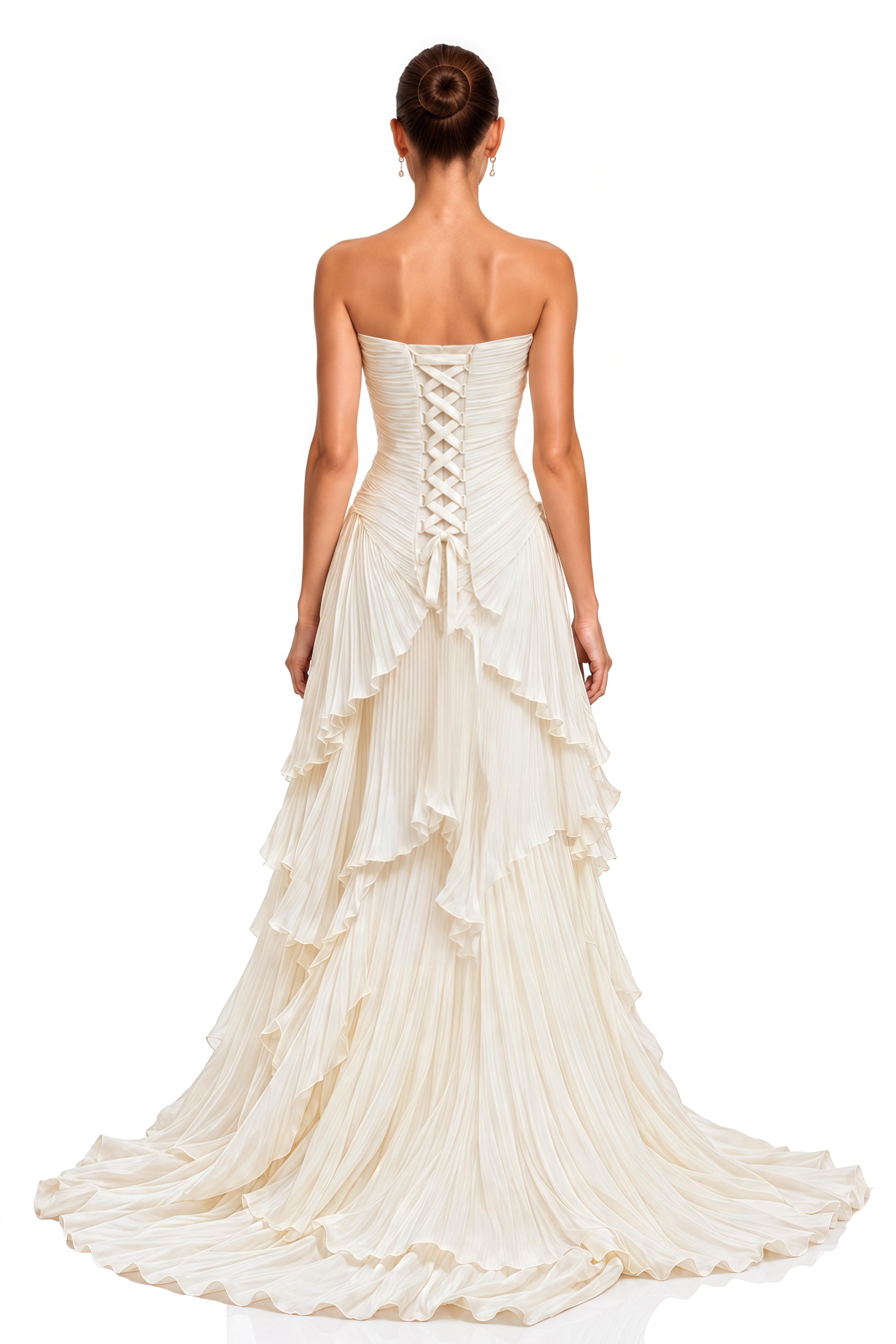 Adeline White Off-Shoulder Tiered Ruffle Maxi Dress