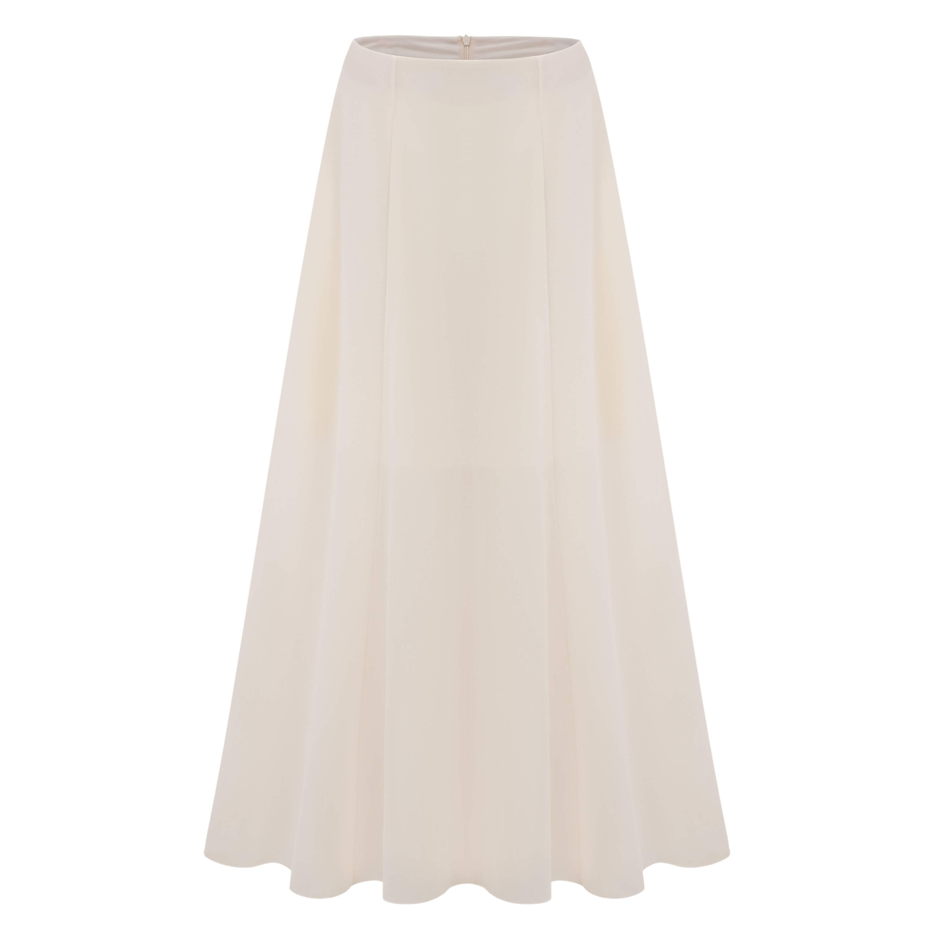 Benigna White Cape Sleeve Top & Skirt Set With Lace Trim