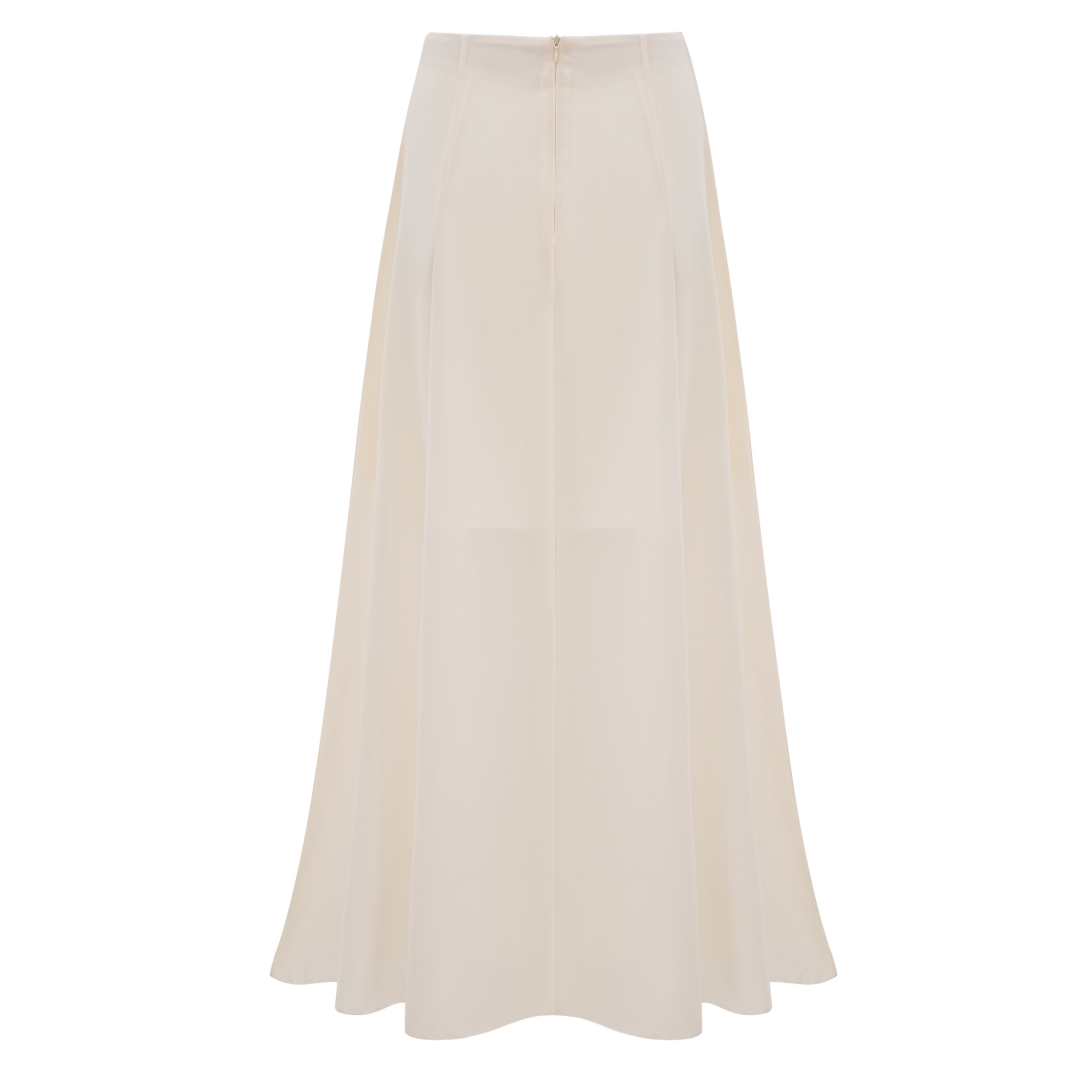 Benigna White Cape Sleeve Top & Skirt Set With Lace Trim
