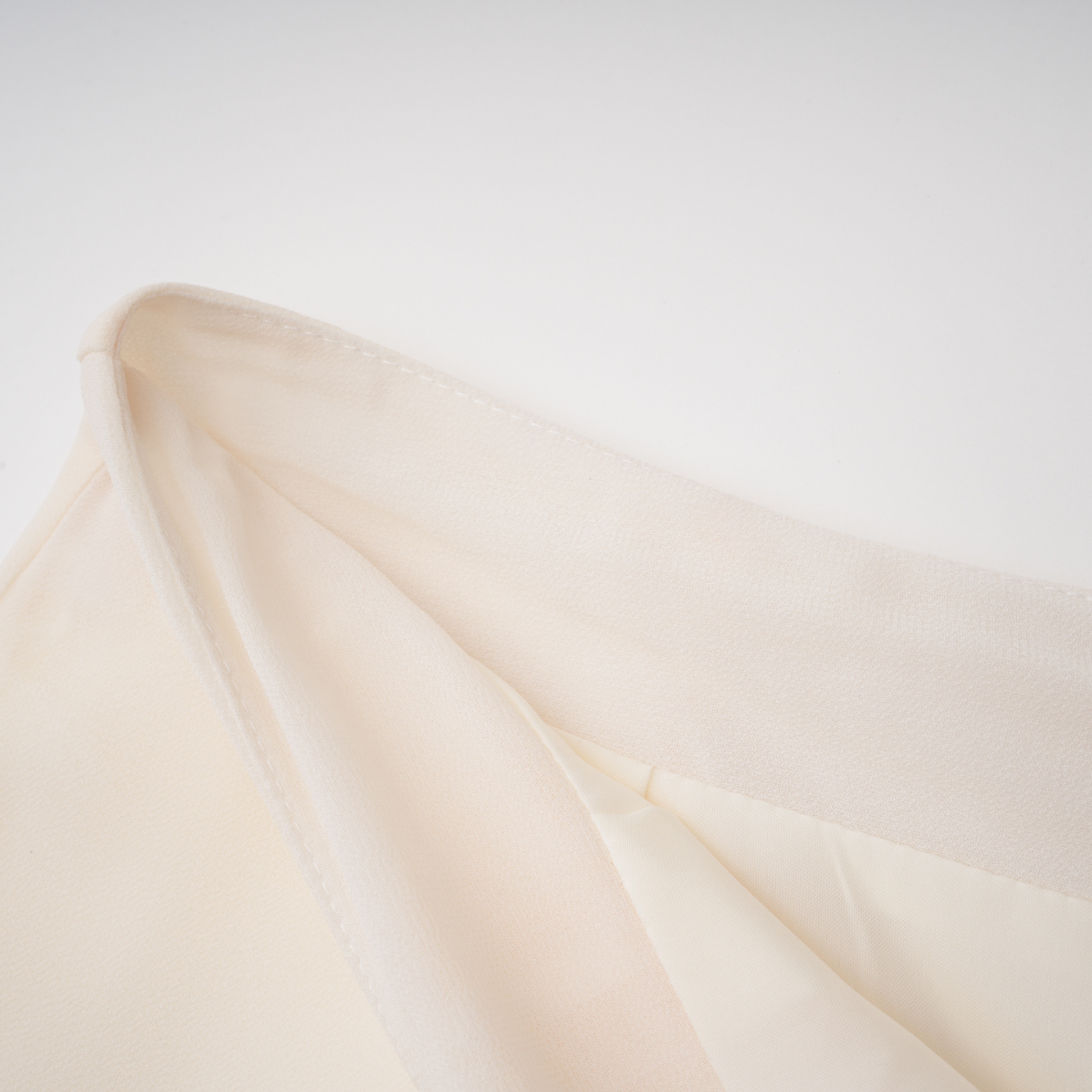 Benigna White Cape Sleeve Top & Skirt Set With Lace Trim