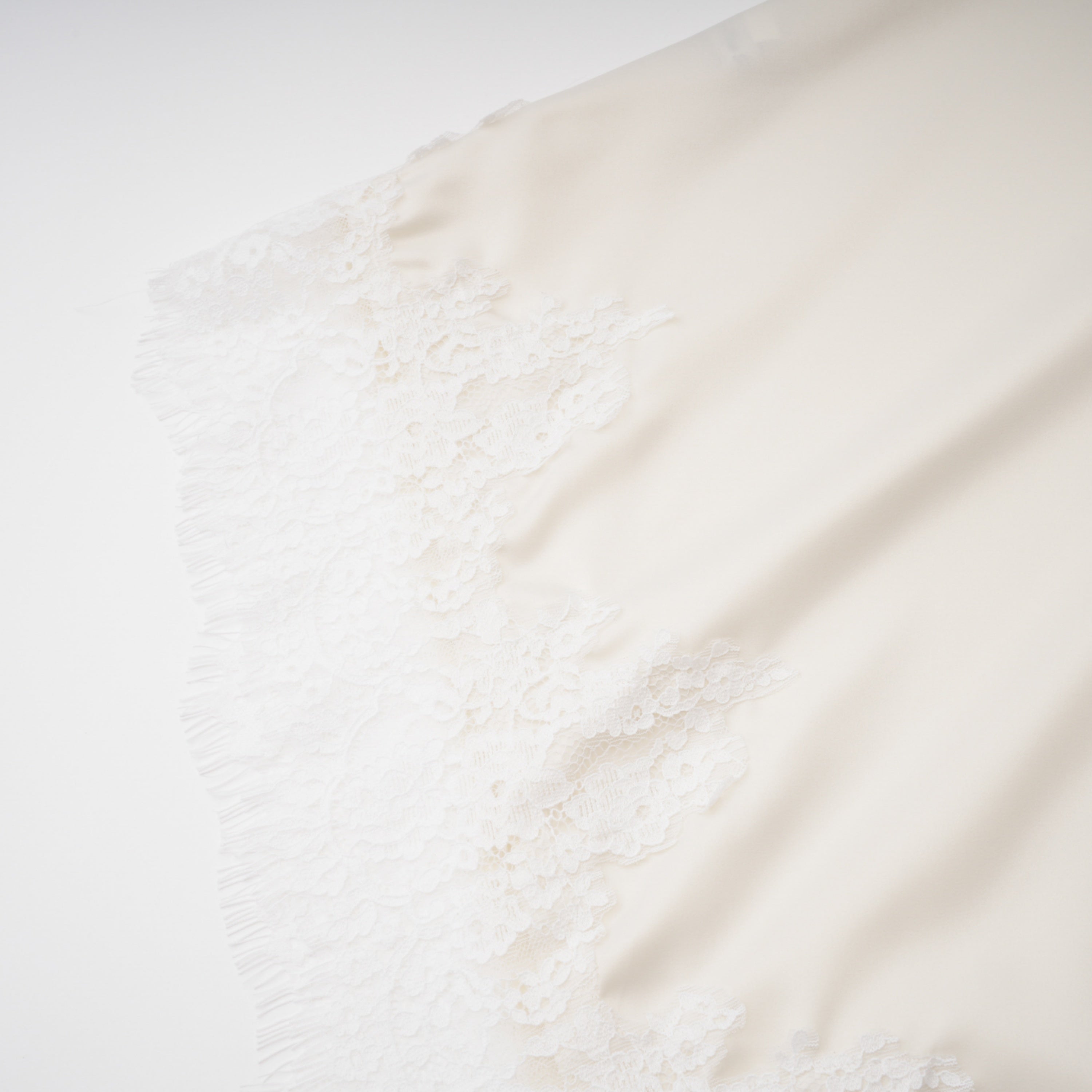 Carlota Cream Cape & Skirt Set with Lace Trim