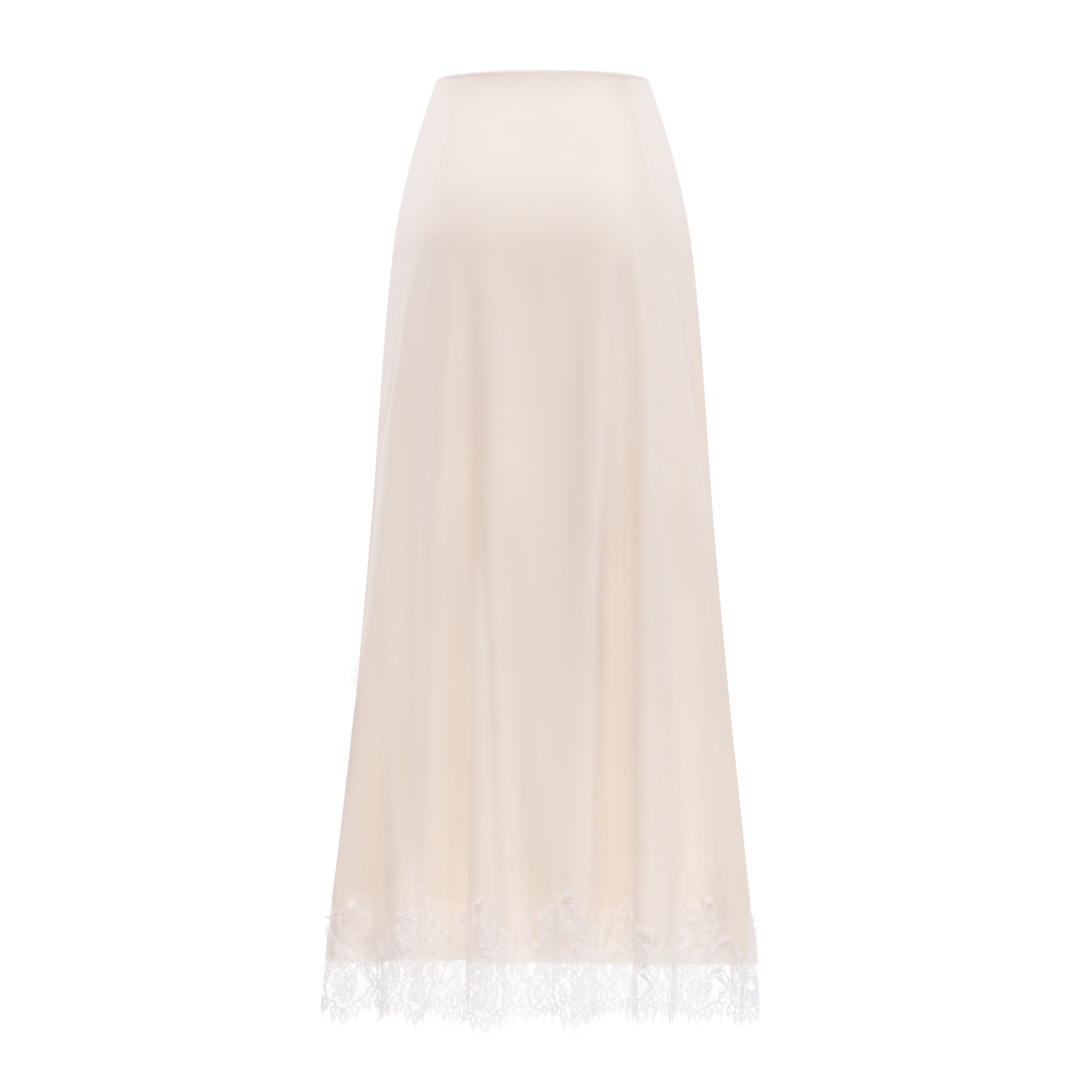 Carlota Cream Cape & Skirt Set with Lace Trim