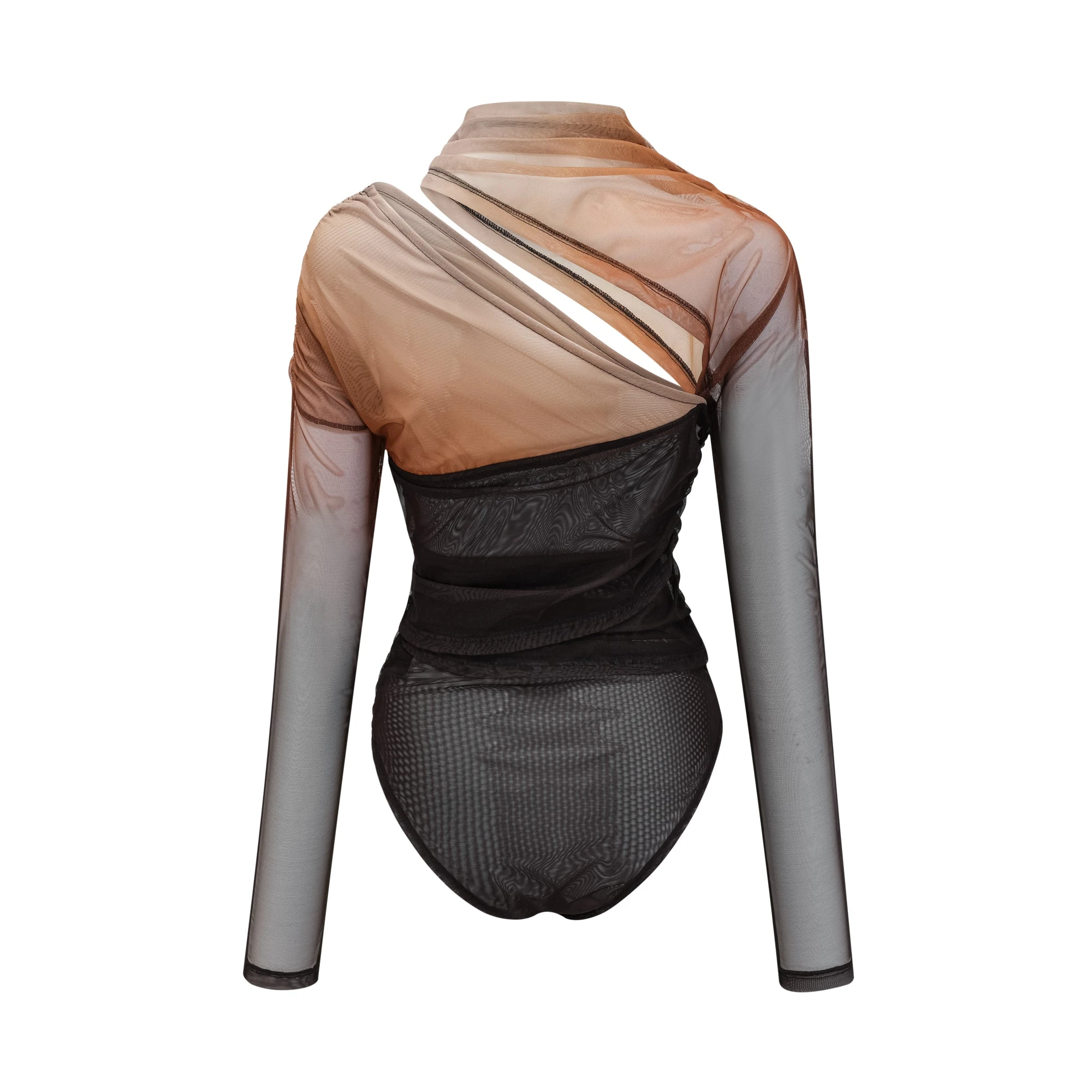 Capucine Ruched Gradient-Effect Bodysuit