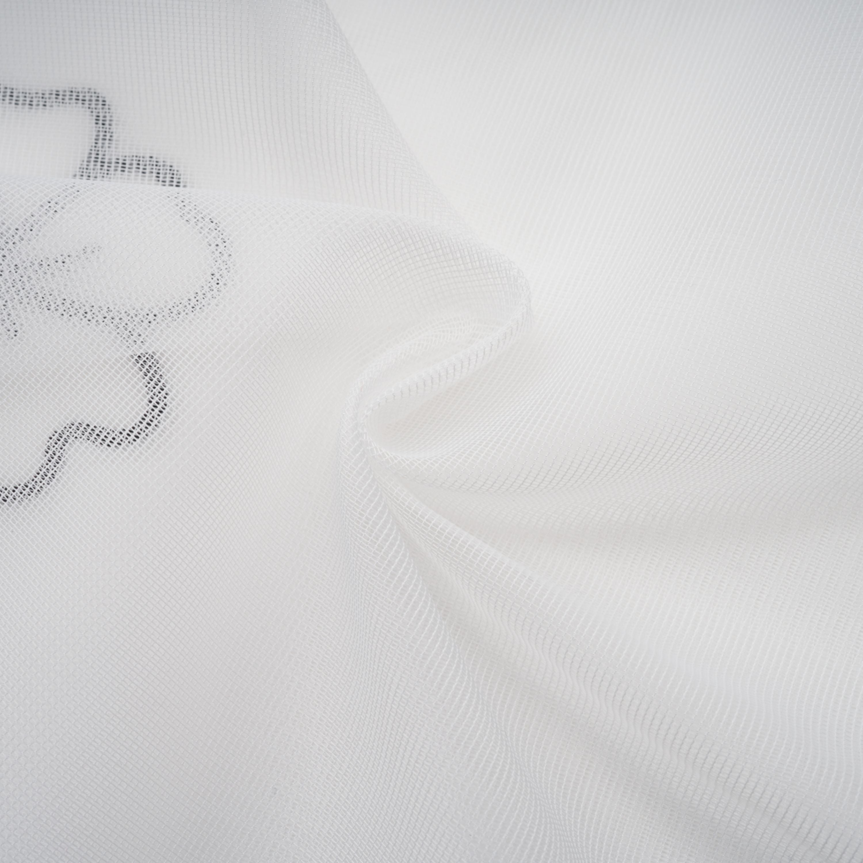 Yaelle White Floral Appliqué Tulle Midi Dress