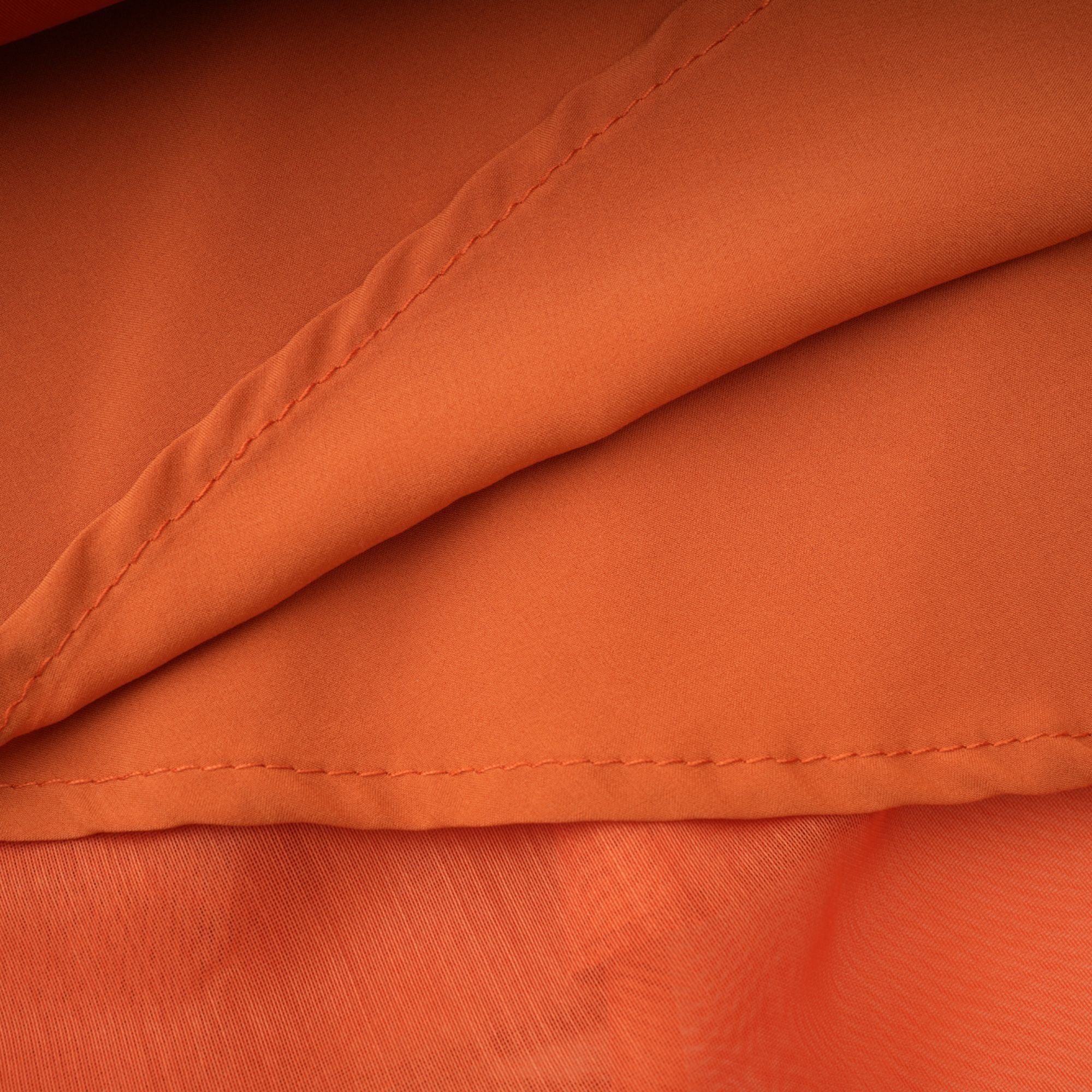 Carrie Orange Halterneck Flounced Maxi Dress