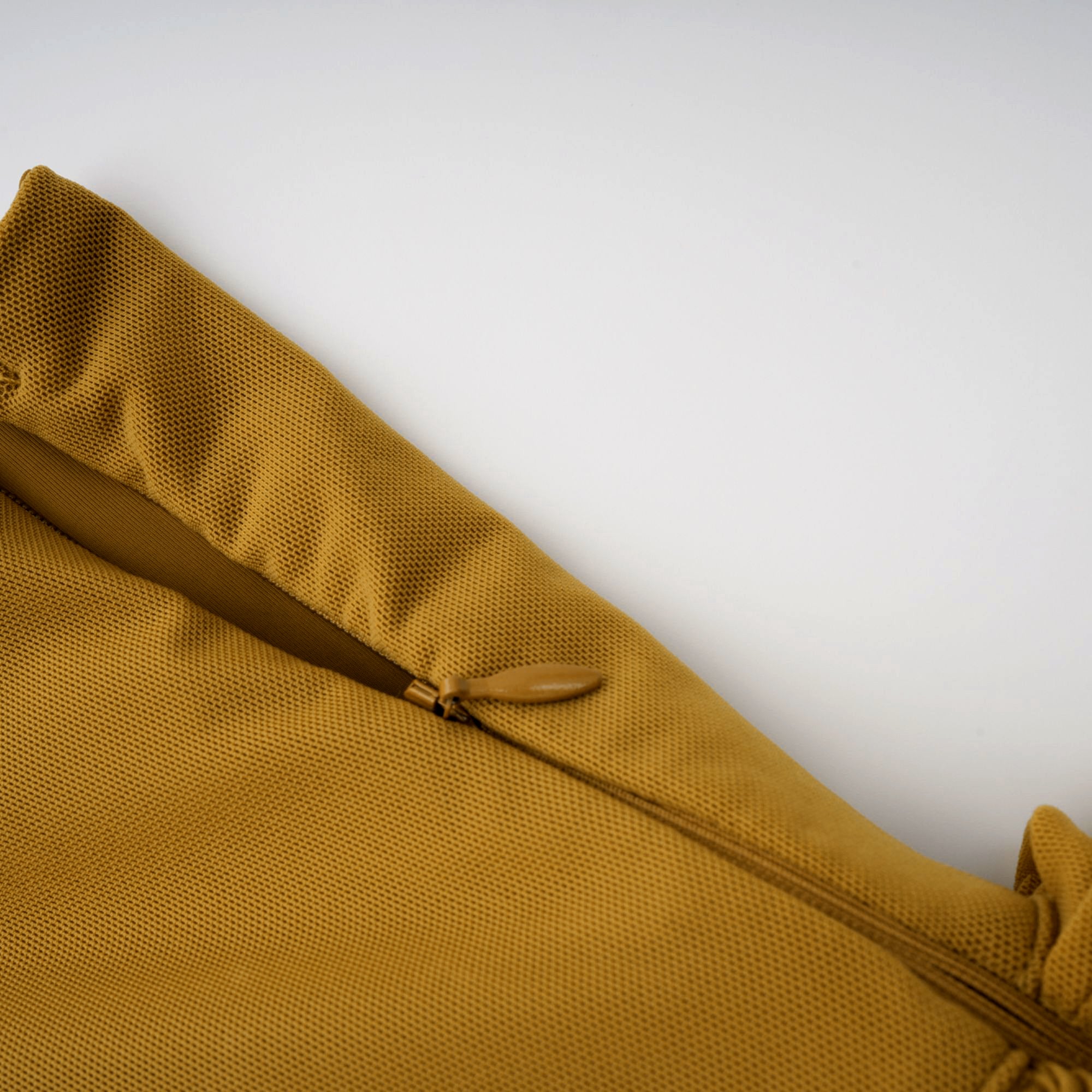 Ludivine Ocher Off-Shoulder Cut-Out Ruched Maxi Dress