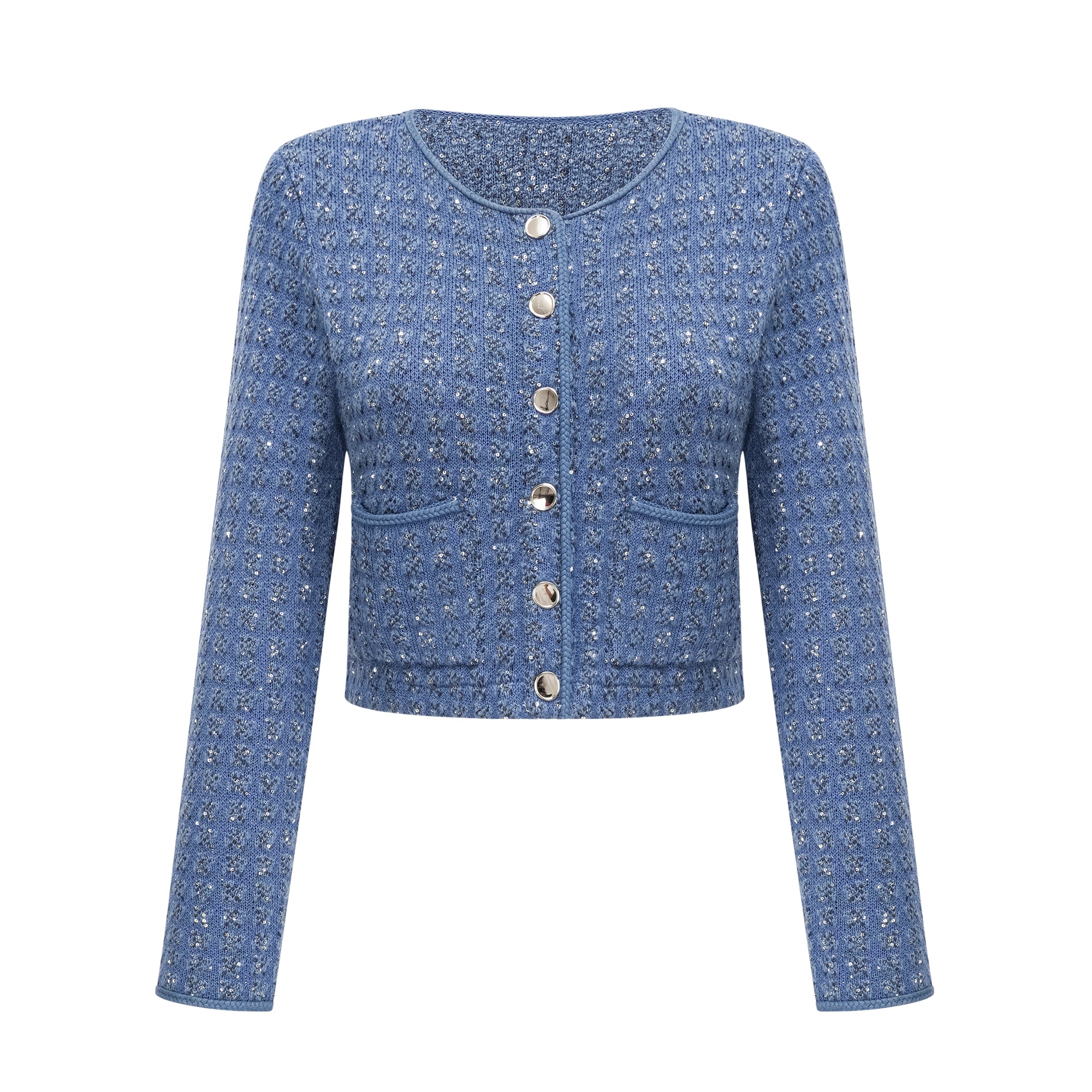 Ghislaine Sequin-Embellished Jacket & Trousers Matching Set