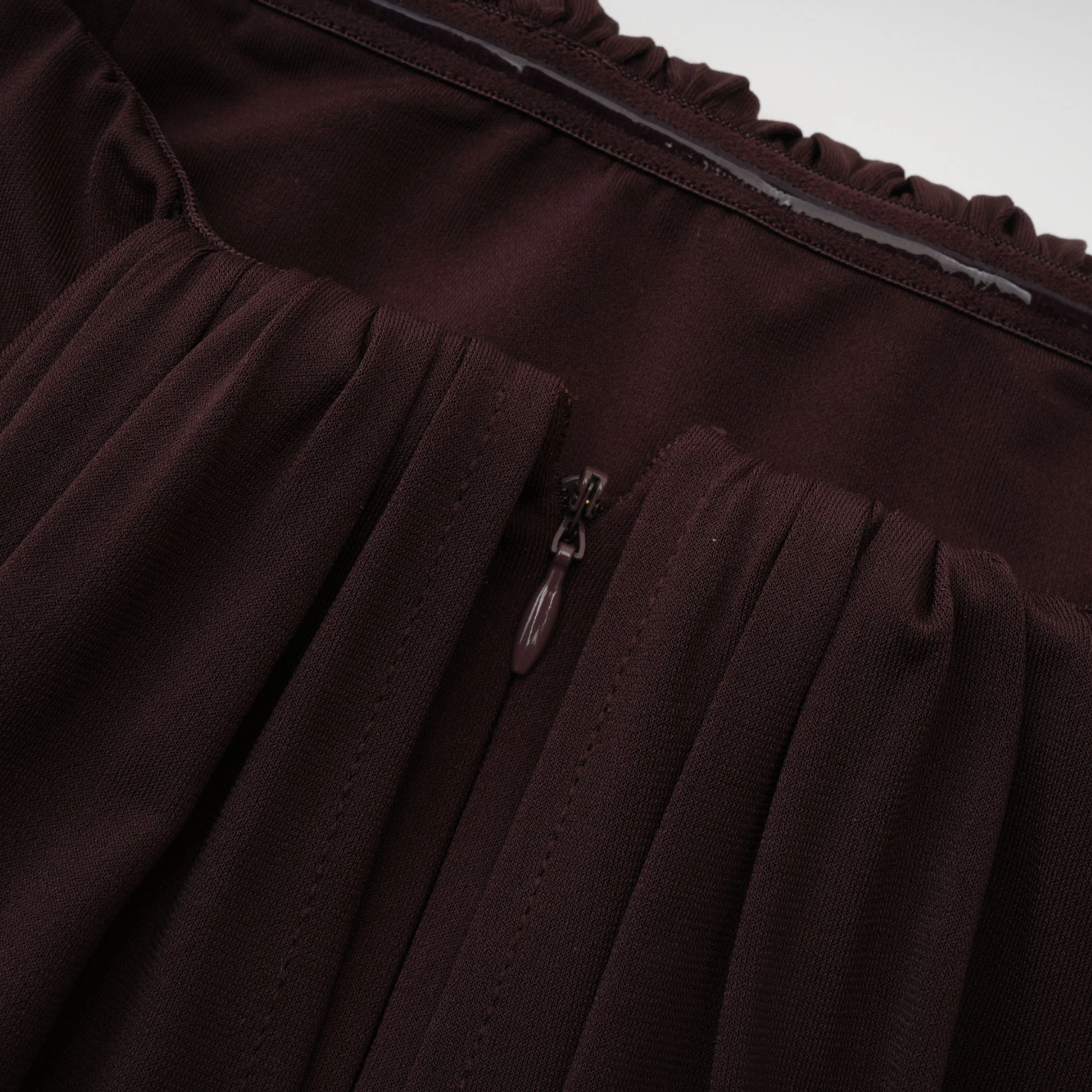 Honoria Chocolate Brown Off Shoulder Maxi Dress