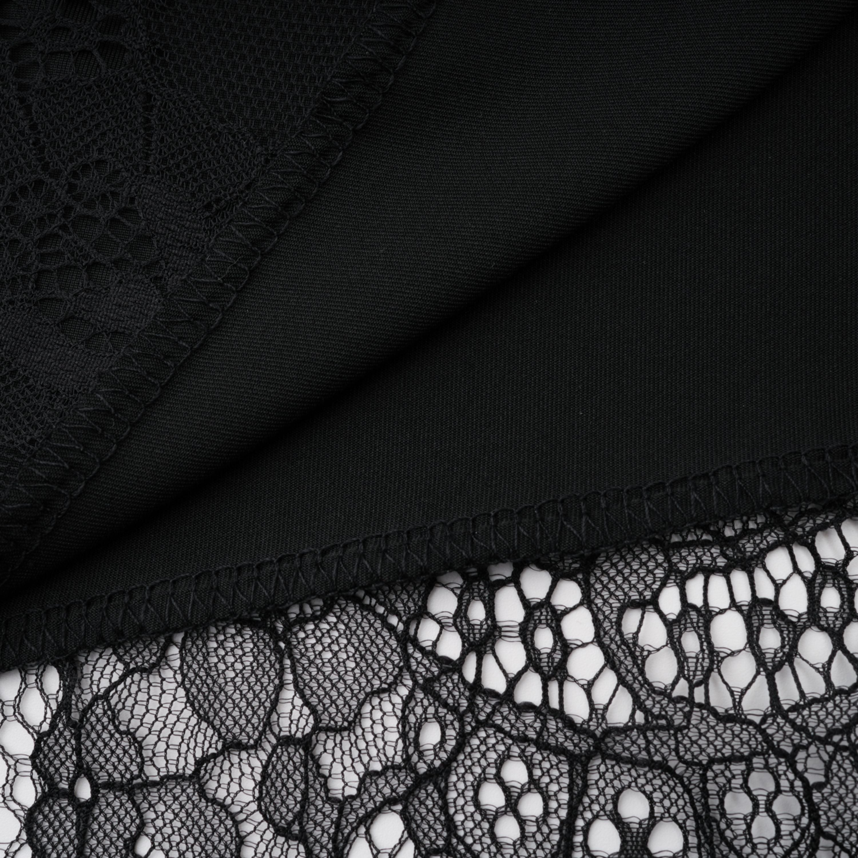 Alvaro Black Lace Shawl & Dress Set