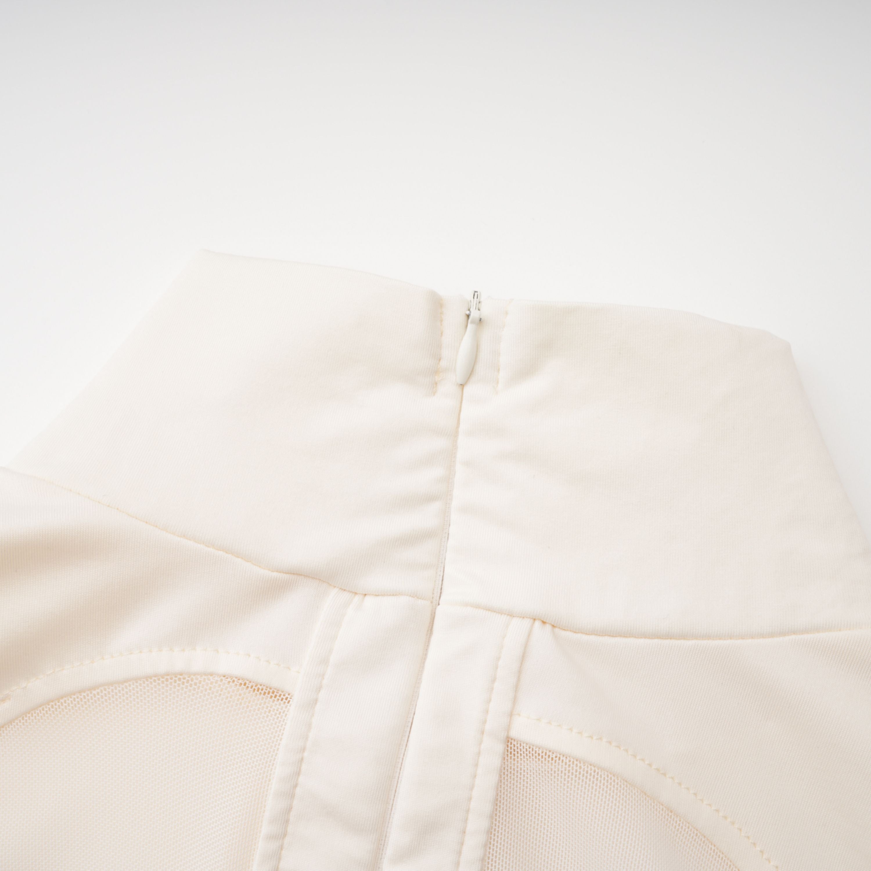 Harriet White Cut Out Ruched Maxi Dress