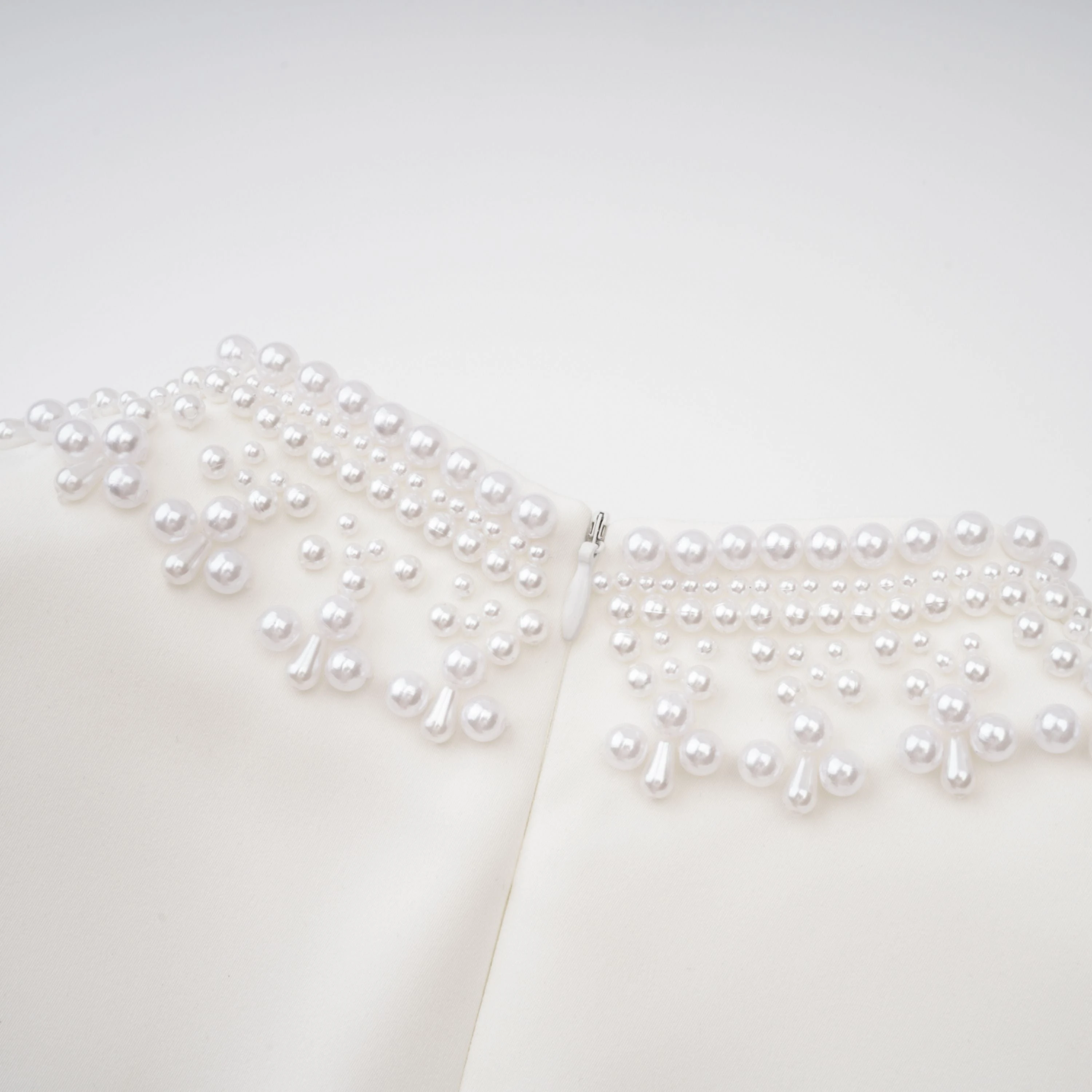 Bernadette White Faux Pearl Mini Dress
