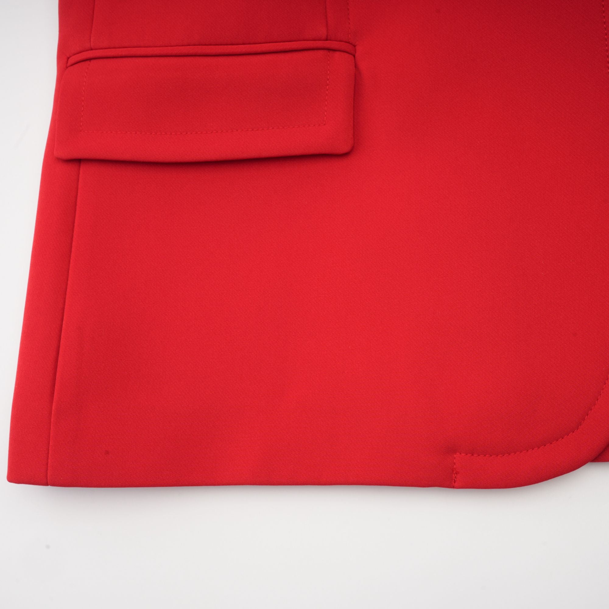 Coline Red Hourglass Double-Breasted Blazer