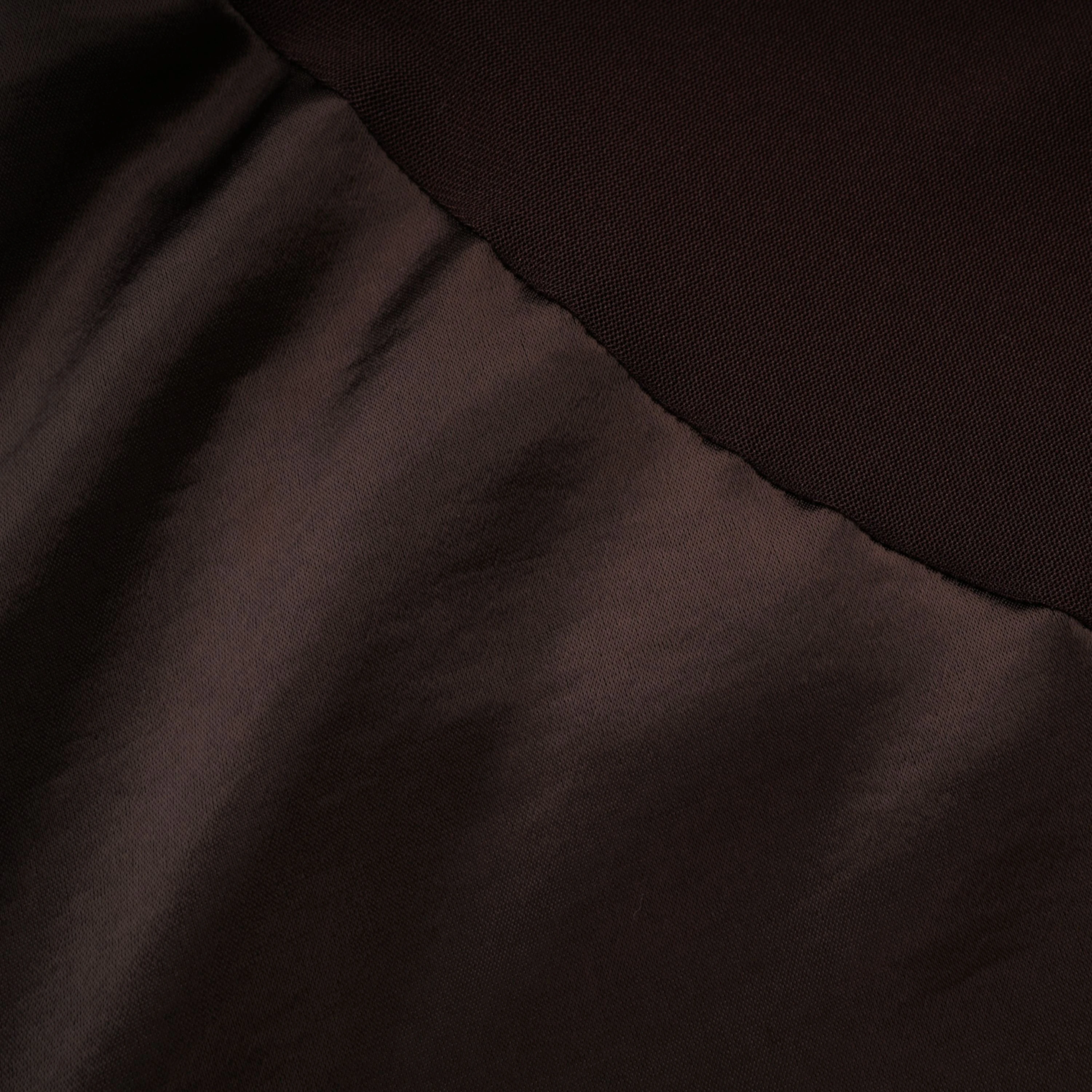 Gitta Brown Off Shoulder Satin Maxi Gown
