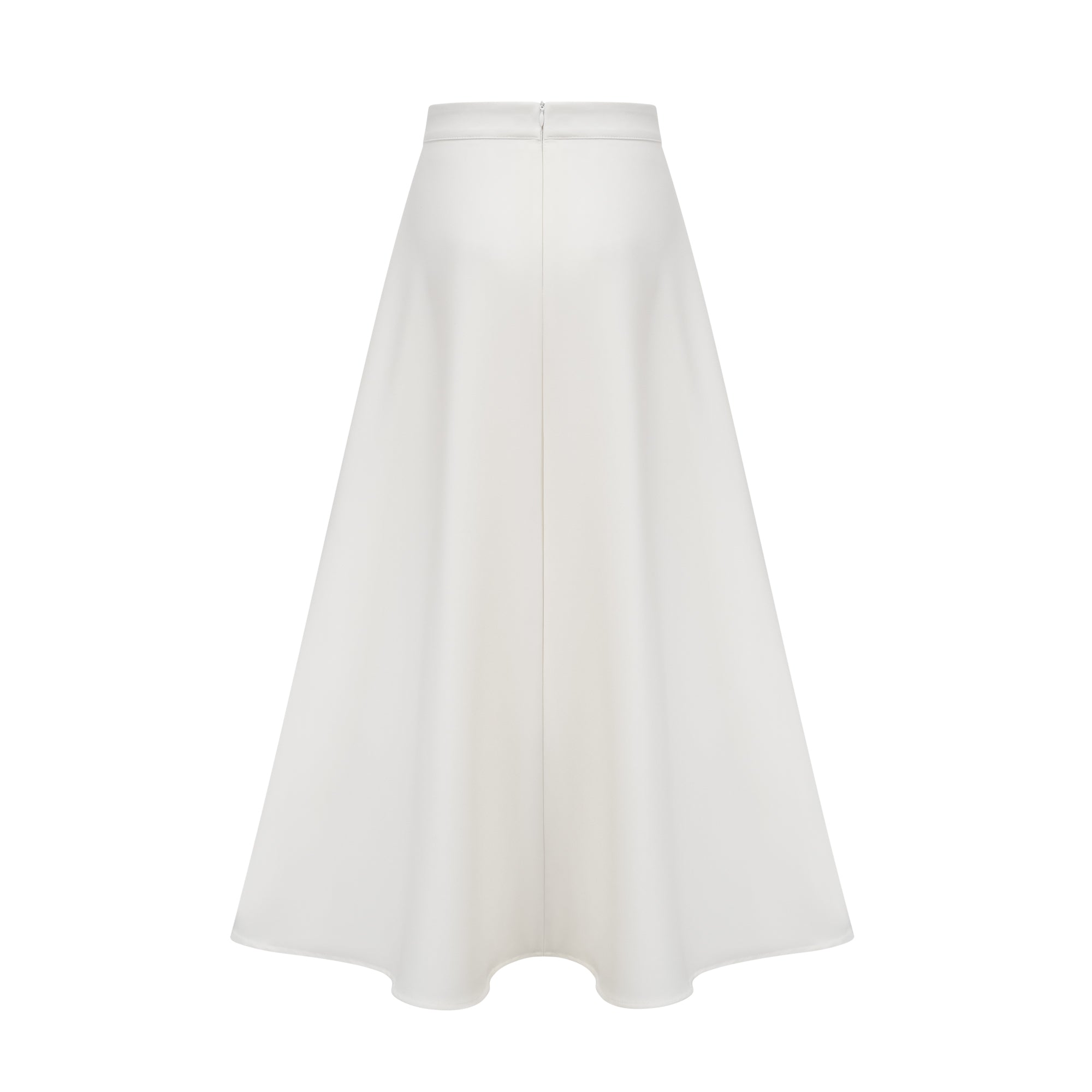 Hilaire White 3D-Petal Top & Skirt Matching Set