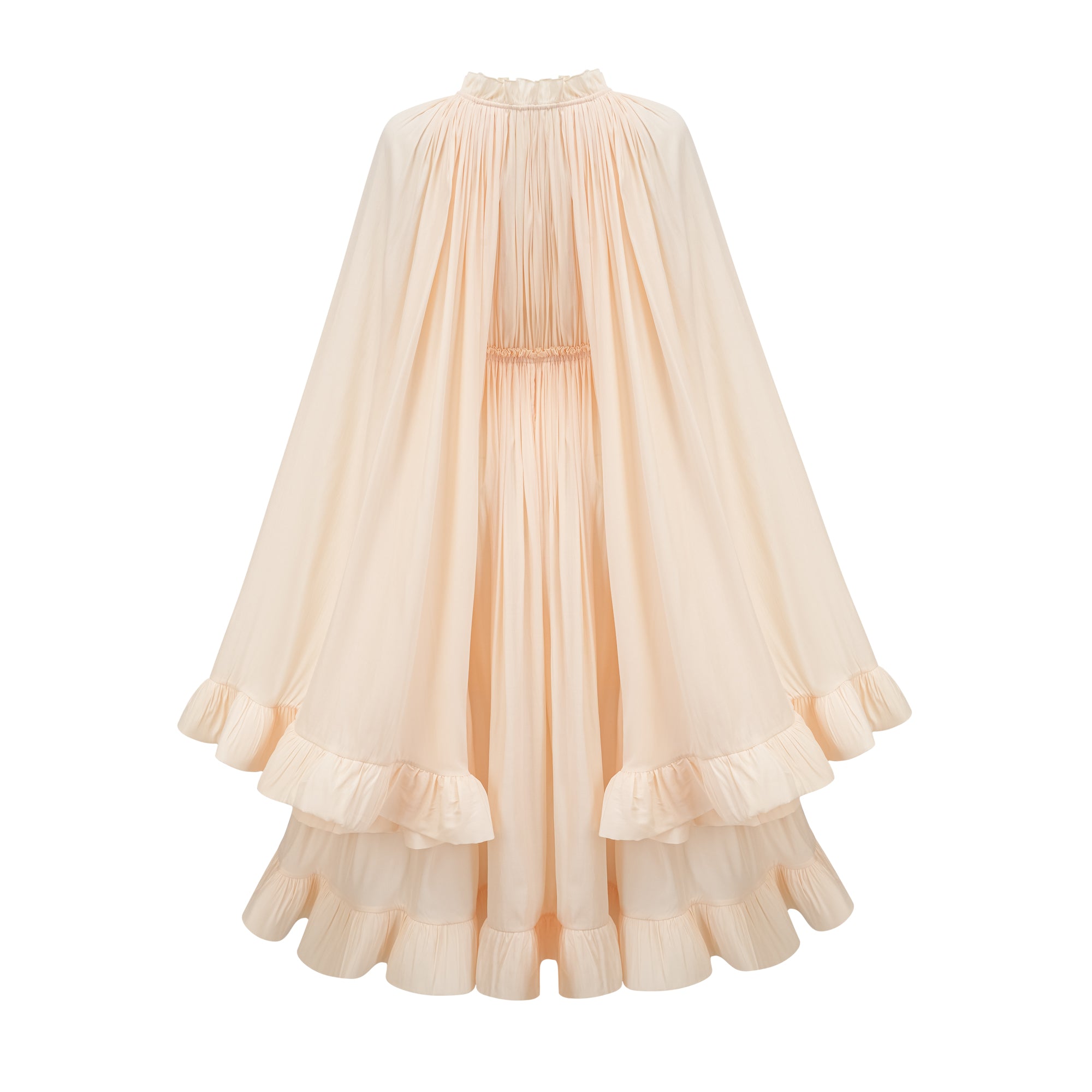 Charlene Cape-Design Midi Dress