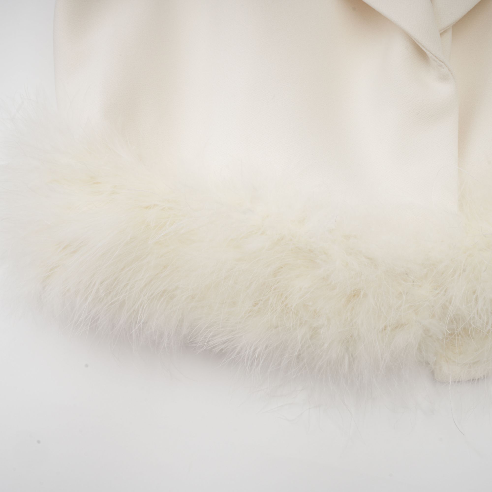 Valérie Feather-Hem Blazer & Skirt Matching Set
