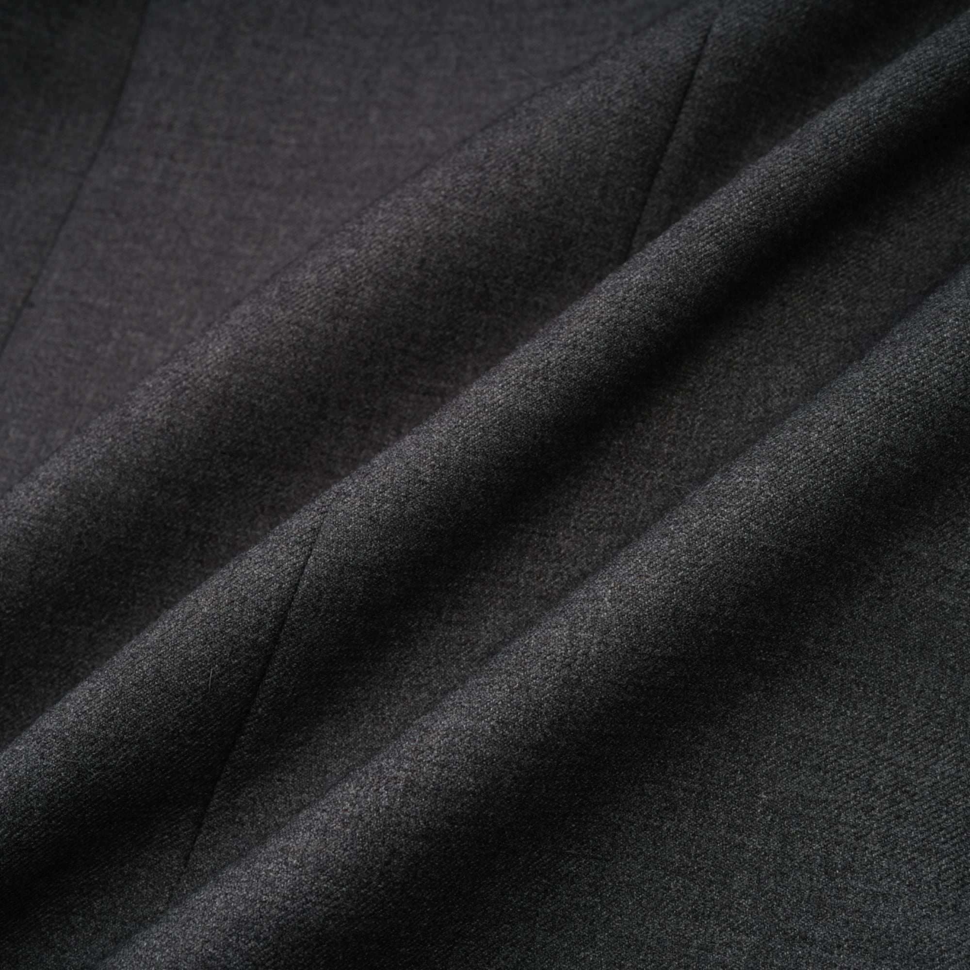 Grey blazer with black lace trim