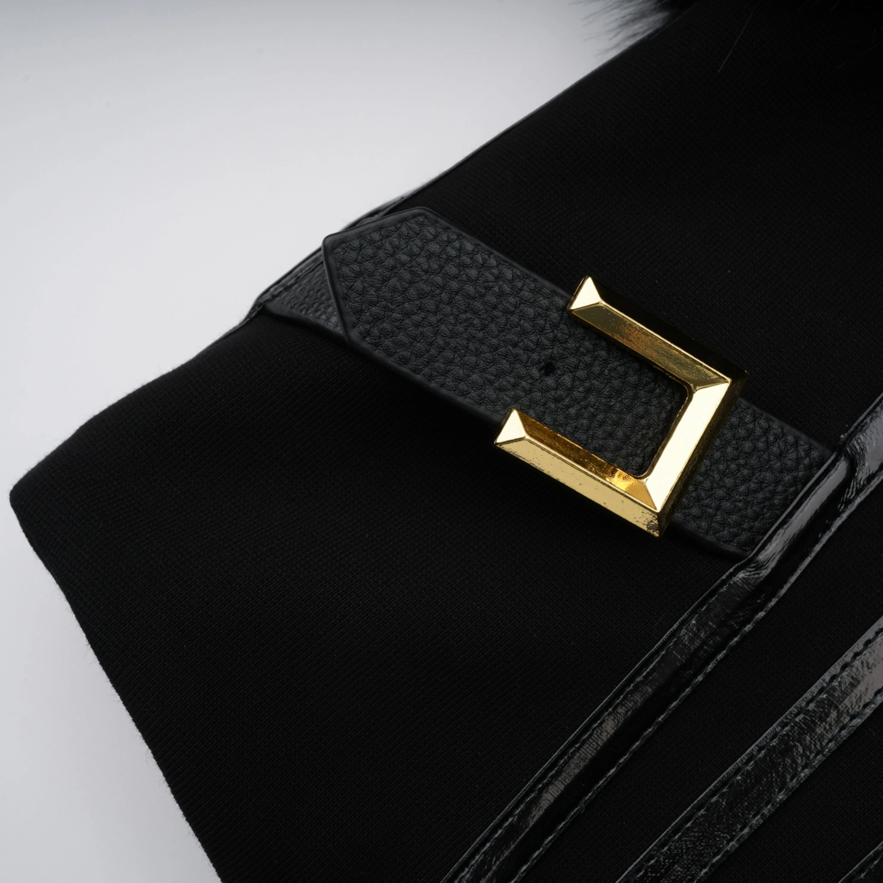 Black Fur-effect Jacket