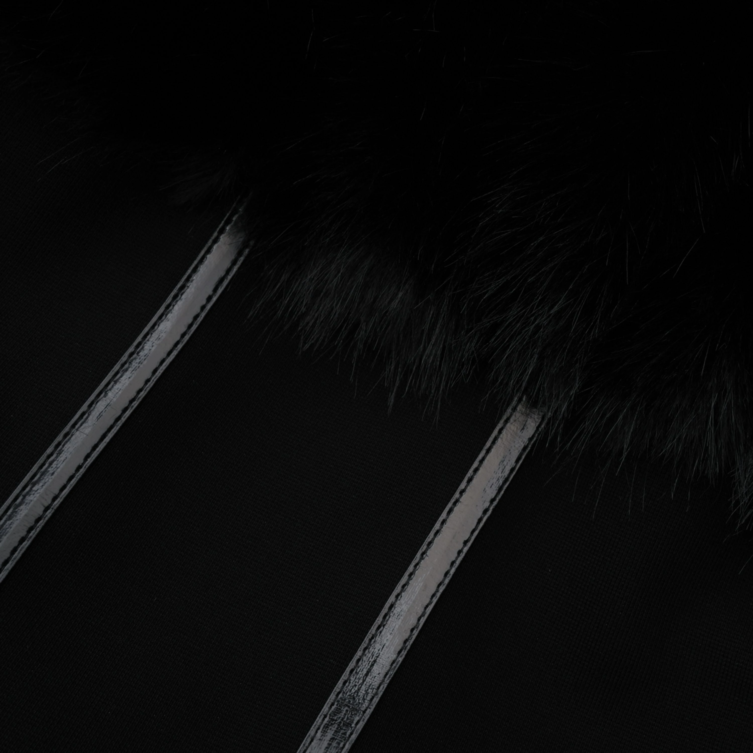 Black Fur-effect Jacket