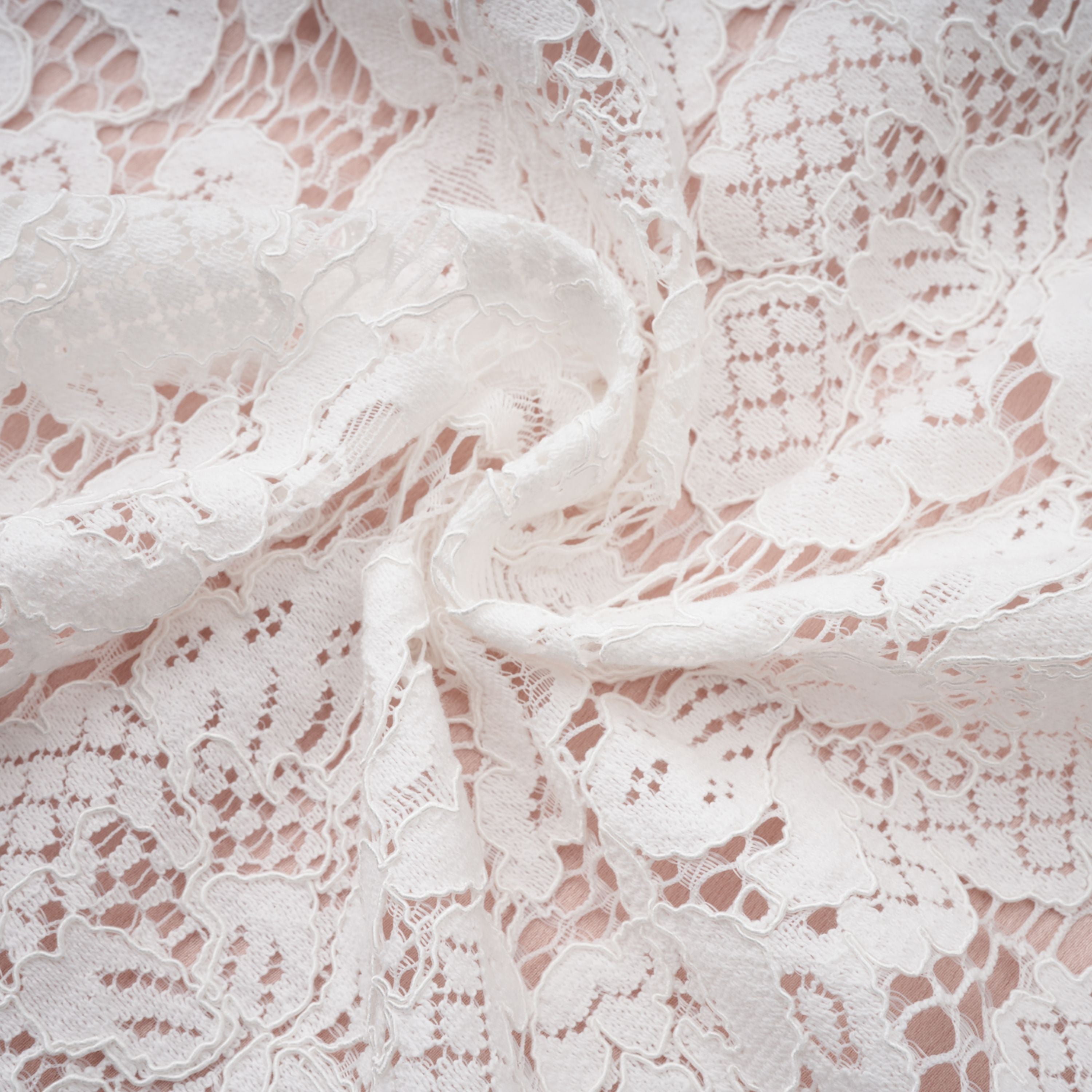 Marzia White Ribbon Detail Floral Lace Maxi Dress