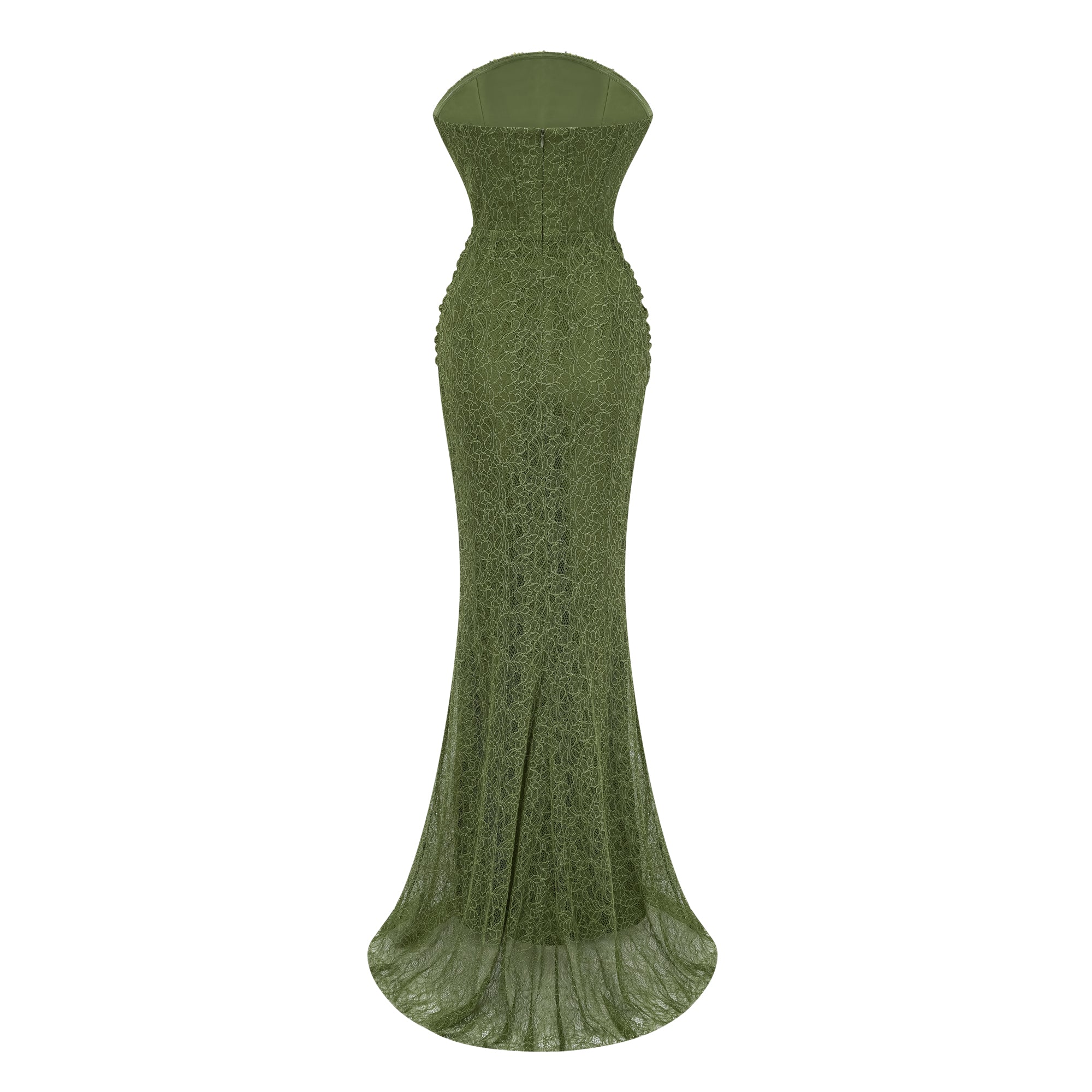 Franziska Green Embellished Corset Maxi Dress (Without Gloves