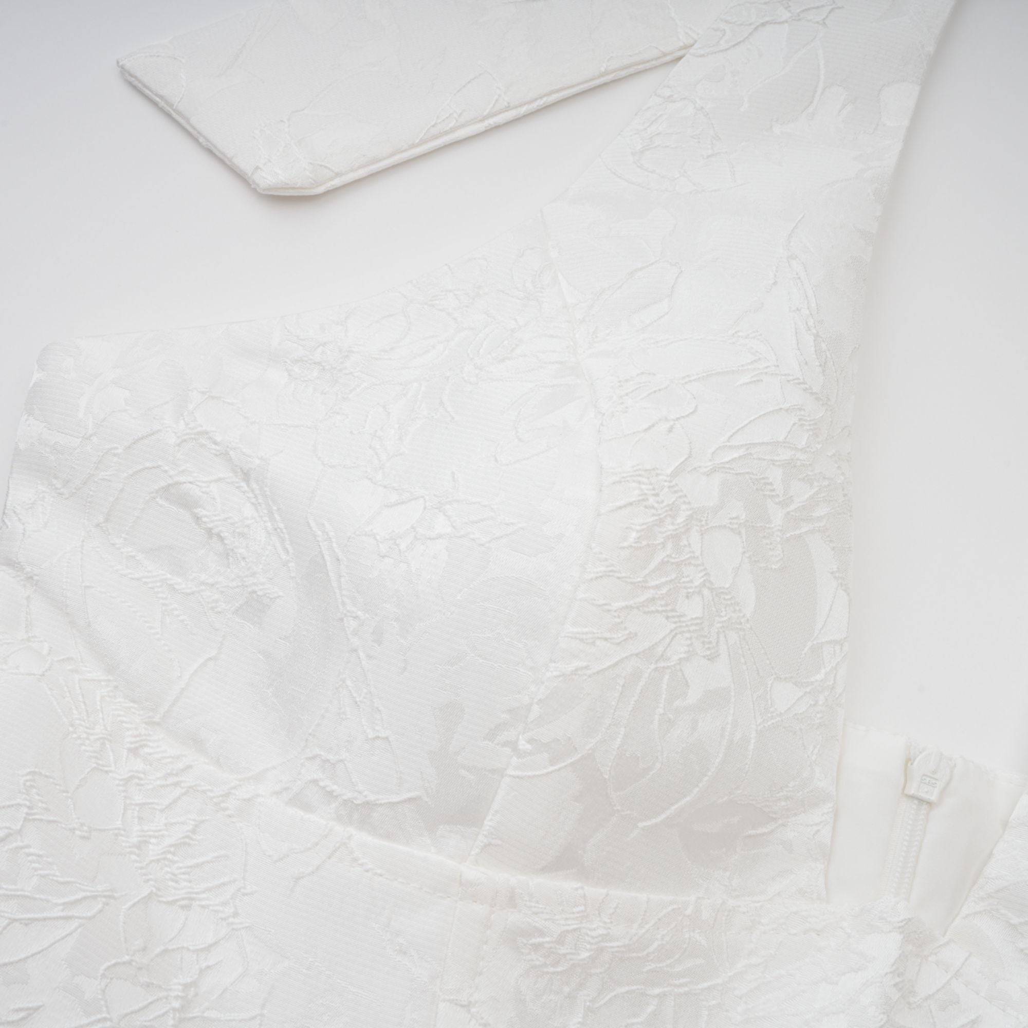 Céline White Glamorous Event Midi Dress