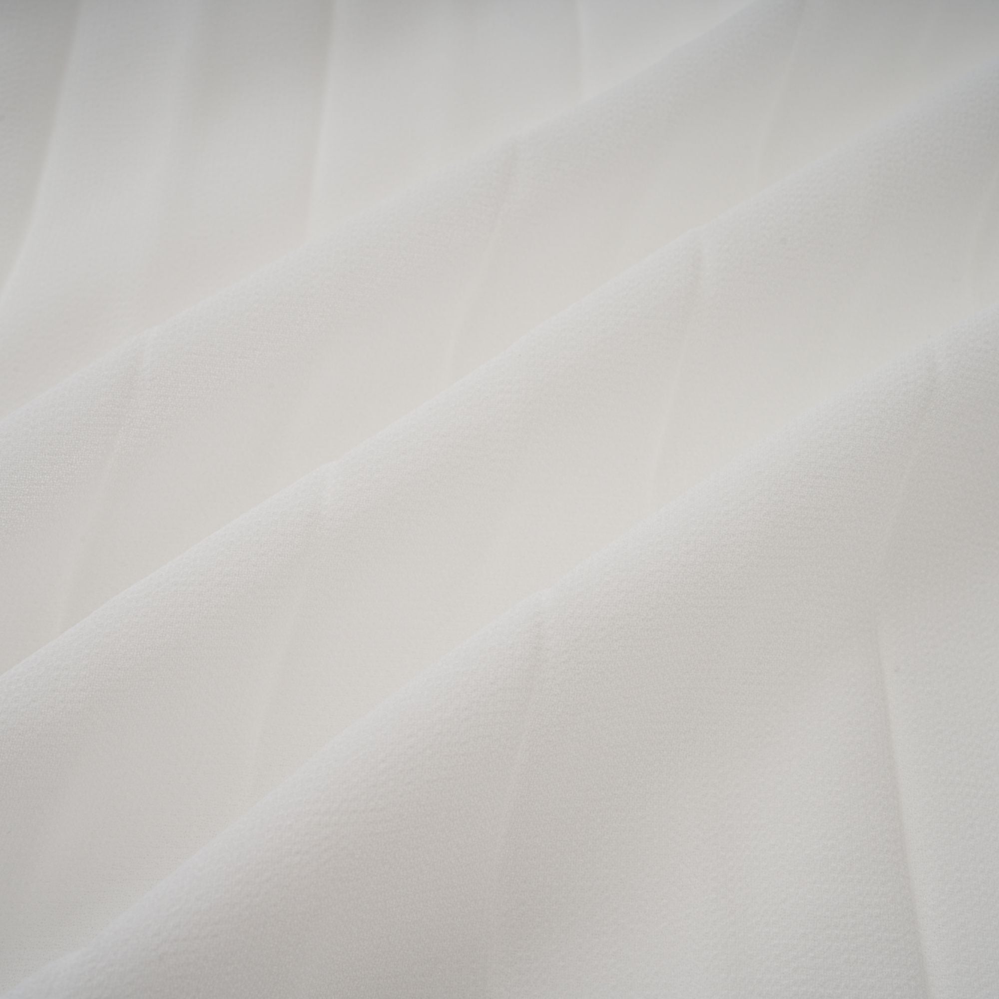 Doux White Ruffled Trim Pleated Midi Dress