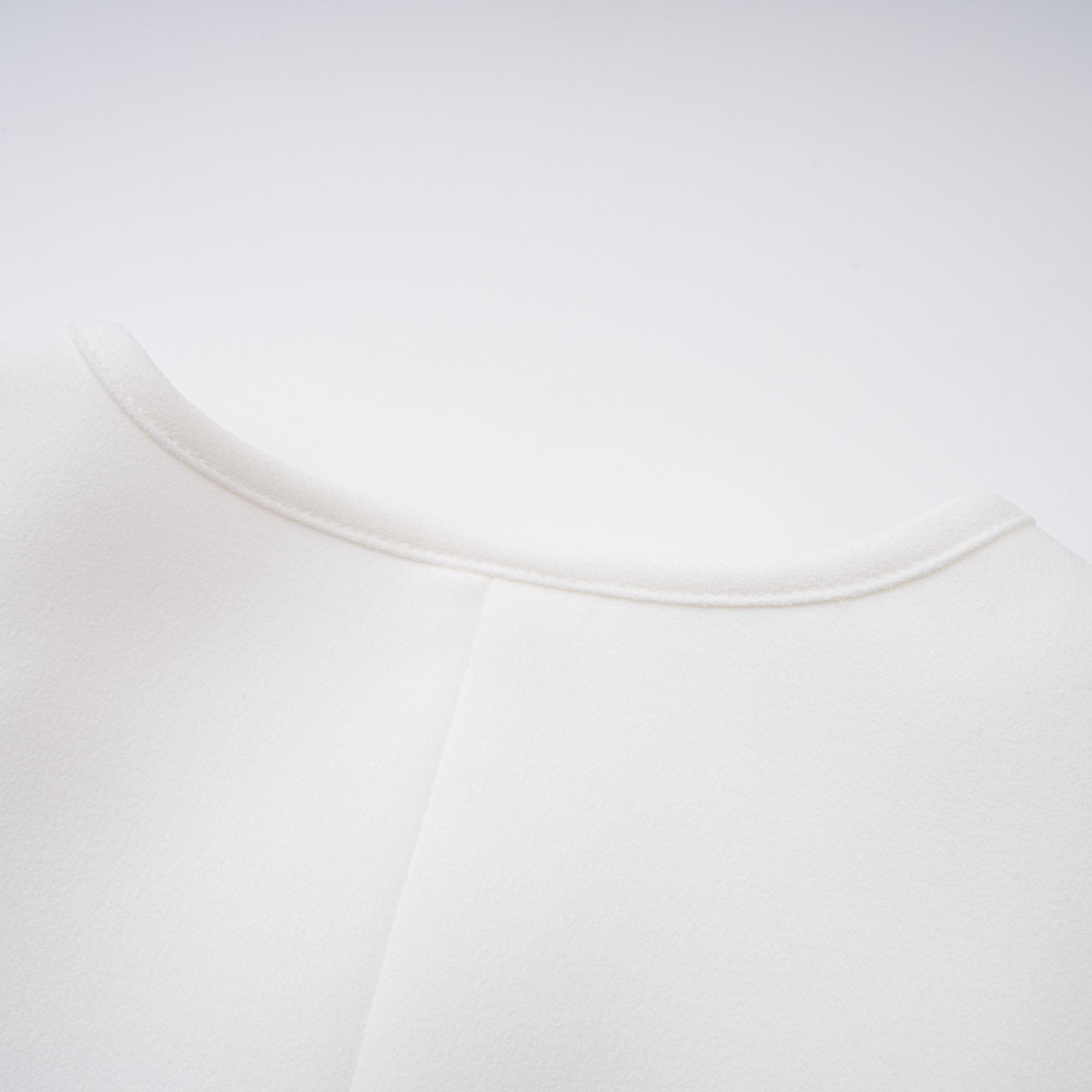 Gwenaëlle White Peplum Waist Blouse